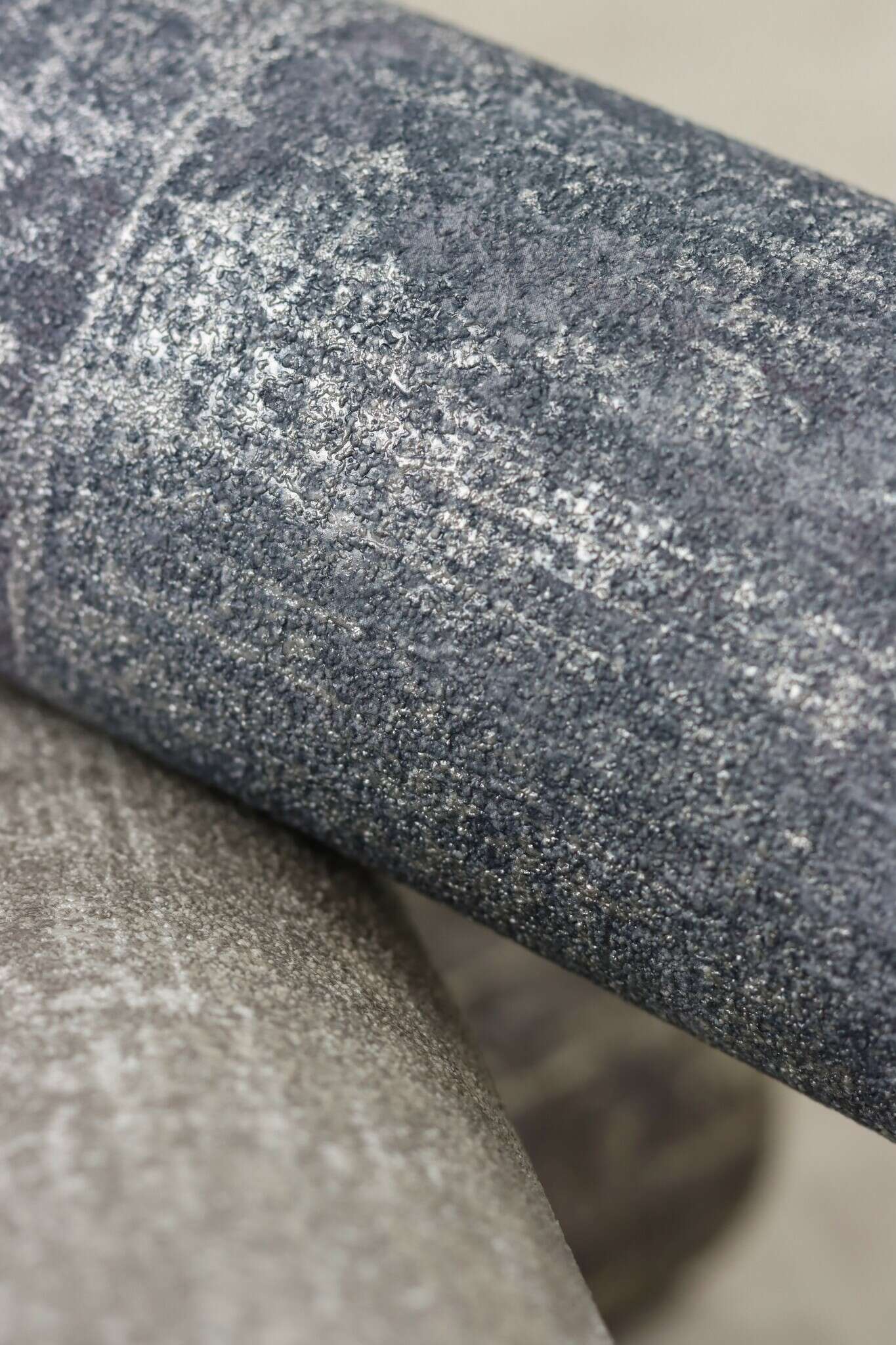 10-617634 Detailaufnahmen 9 Papier peint intissé à rayures bleu-veine Indigo Selection 617634