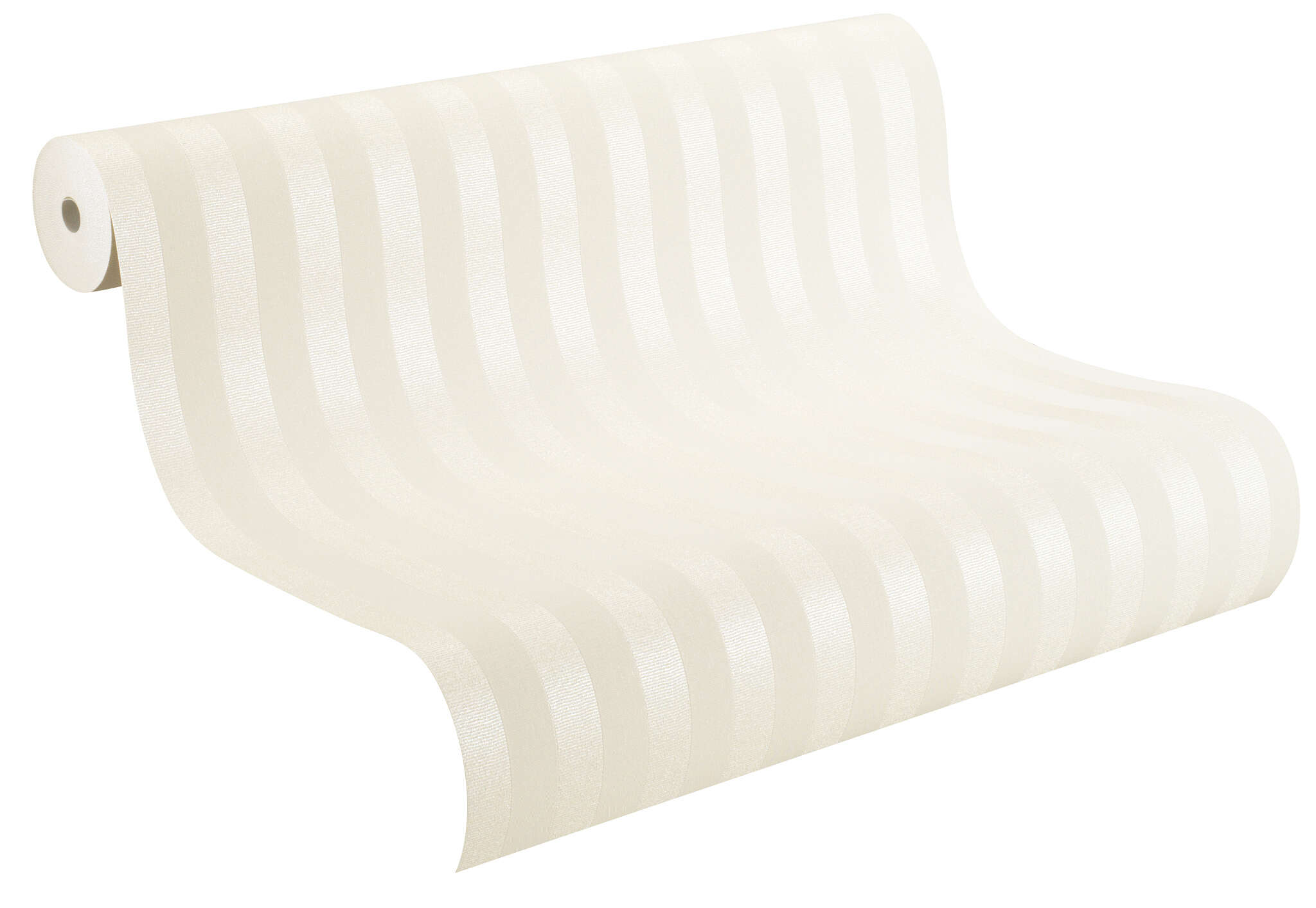 10-515312 Rolle abgerollt 2 Unrolled wallpaper roll with Wallpaper with stripes