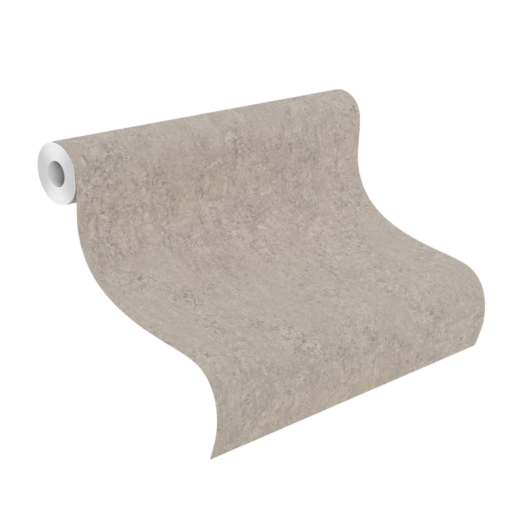 10-498448 Rolle abgerollt 1 Tapete Betonoptik in Grau Factory VI 498448