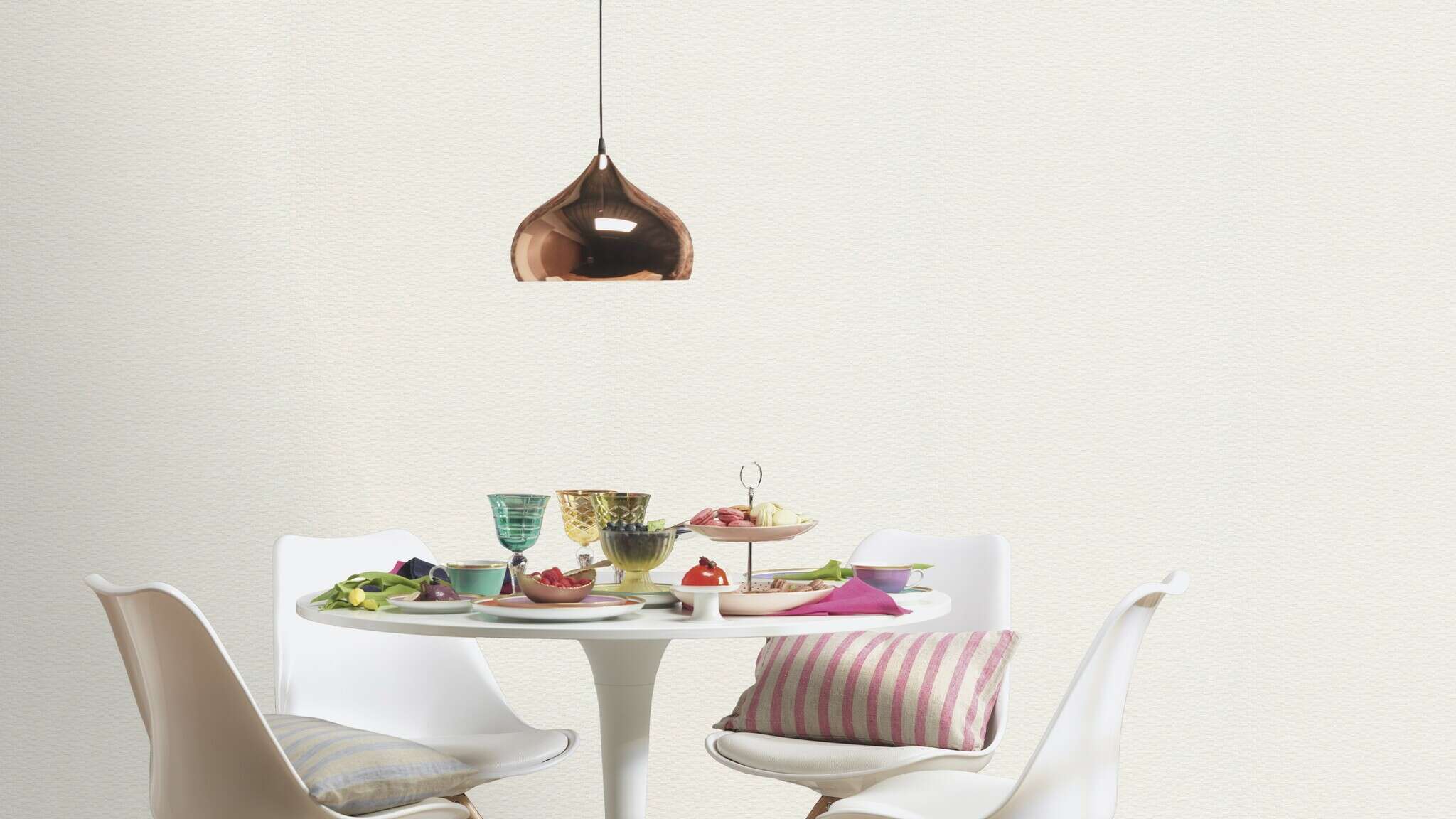 10-325904 Raumsituationen 1 Bauhaus wallpaper white paintable 325904