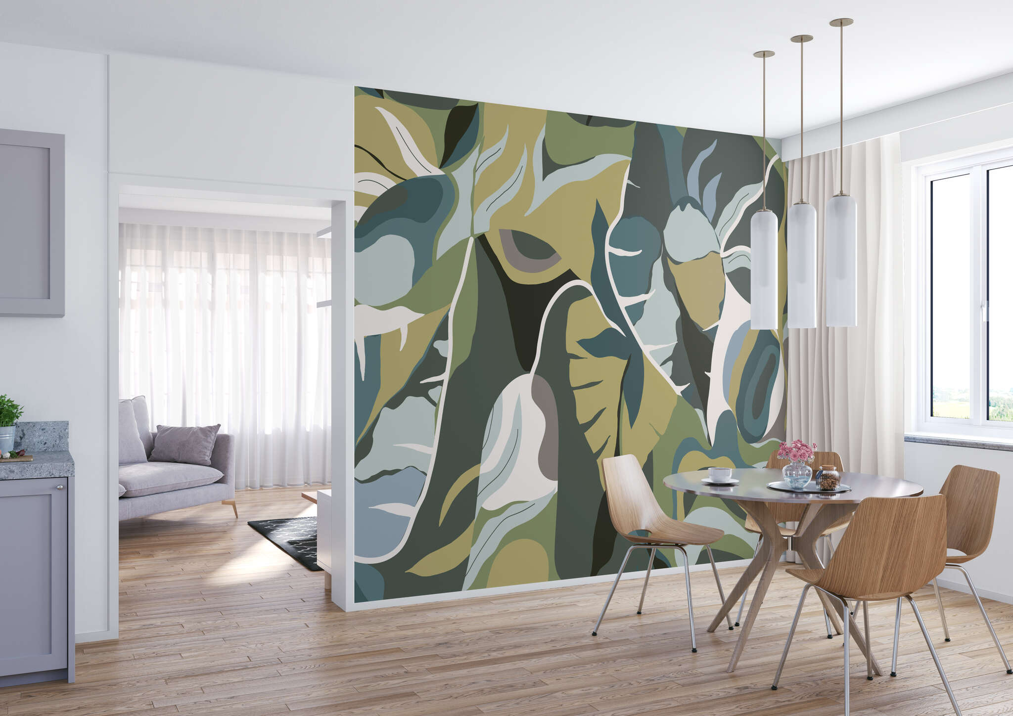 10-688184 Raumsituationen 1 Tropical House wall mural 688184