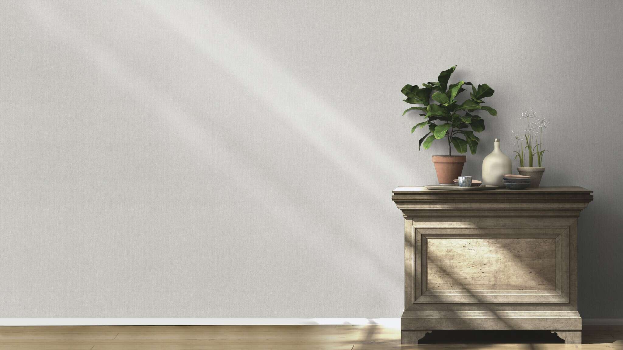 10-350104 Raumsituationen 1 Non-woven wallpaper in gray Selection Relief/non-woven 350104