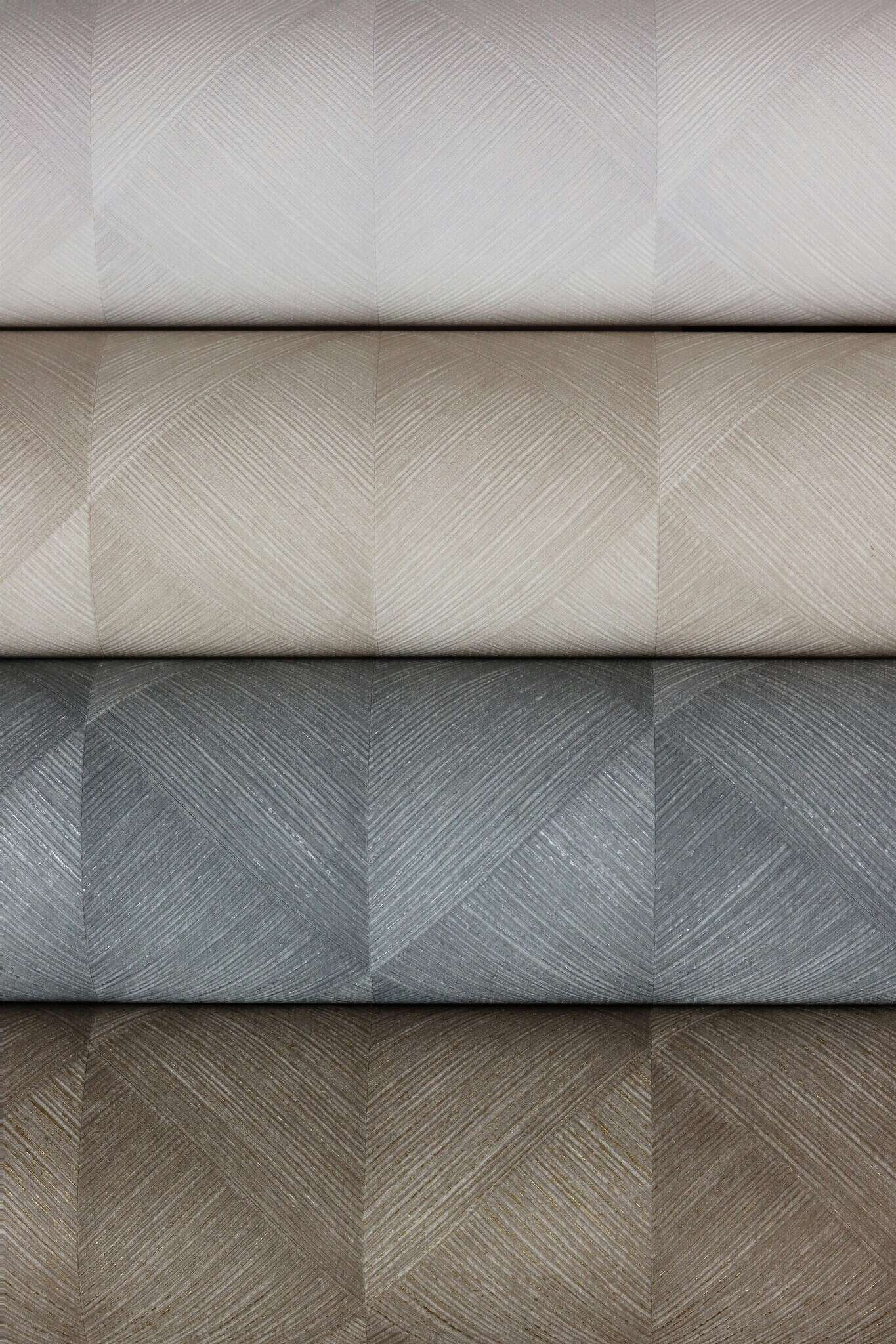 10-687903 Detailaufnahmen 6 Graphic non-woven wallpaper in gray-silver gray Selection 687903