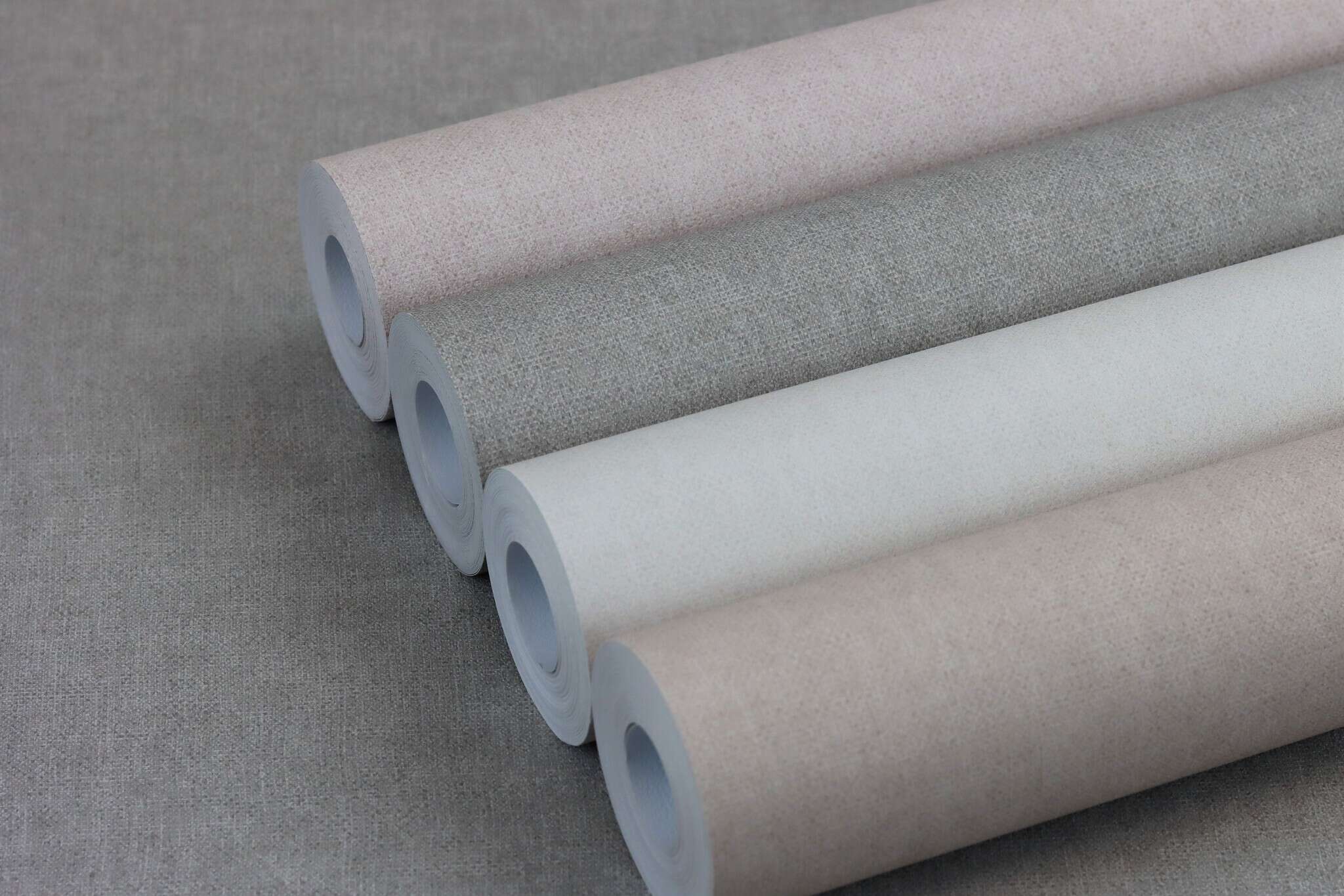 10-252811 Detailaufnahmen 2 Detailed image of Smooth rose-coloured wallpaper for a soft, harmonious room effect