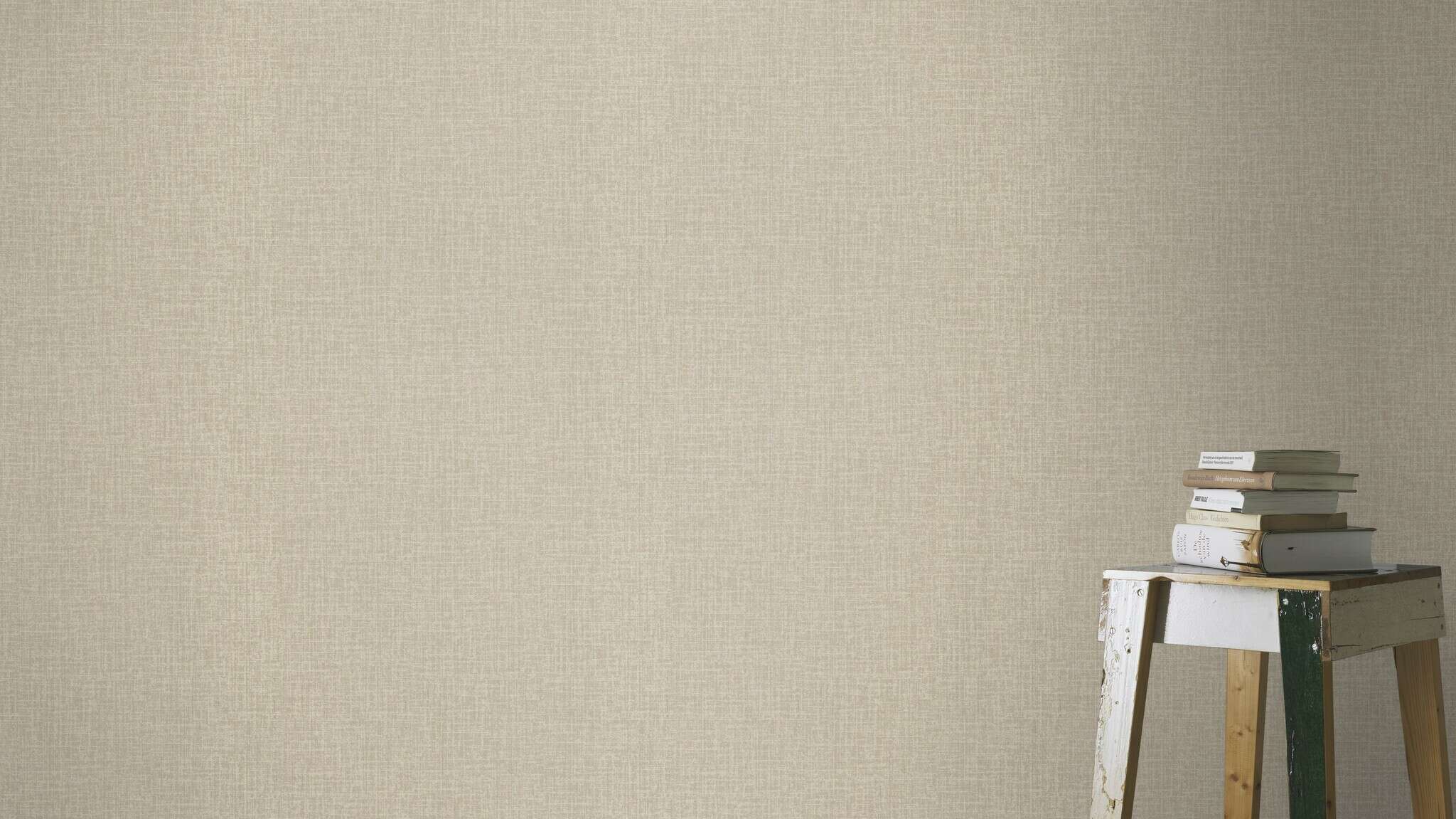 10-653724 Raumbilder 2 Papier peint intissé uni beige-gris Welcome Home 653724