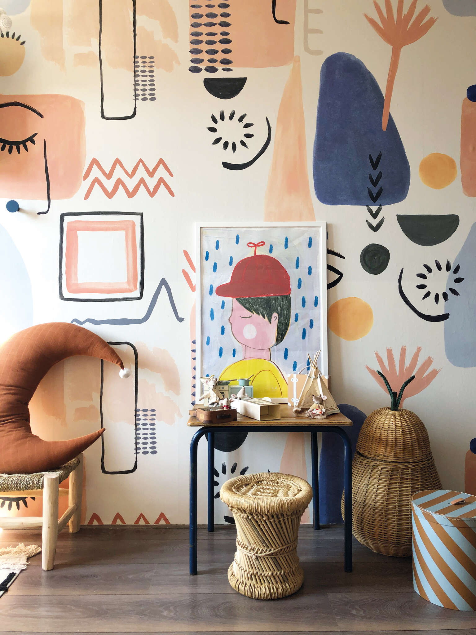 10-300148 Raumbilder 1 Wall mural Fantasy in Blue | Roomblush - RB249