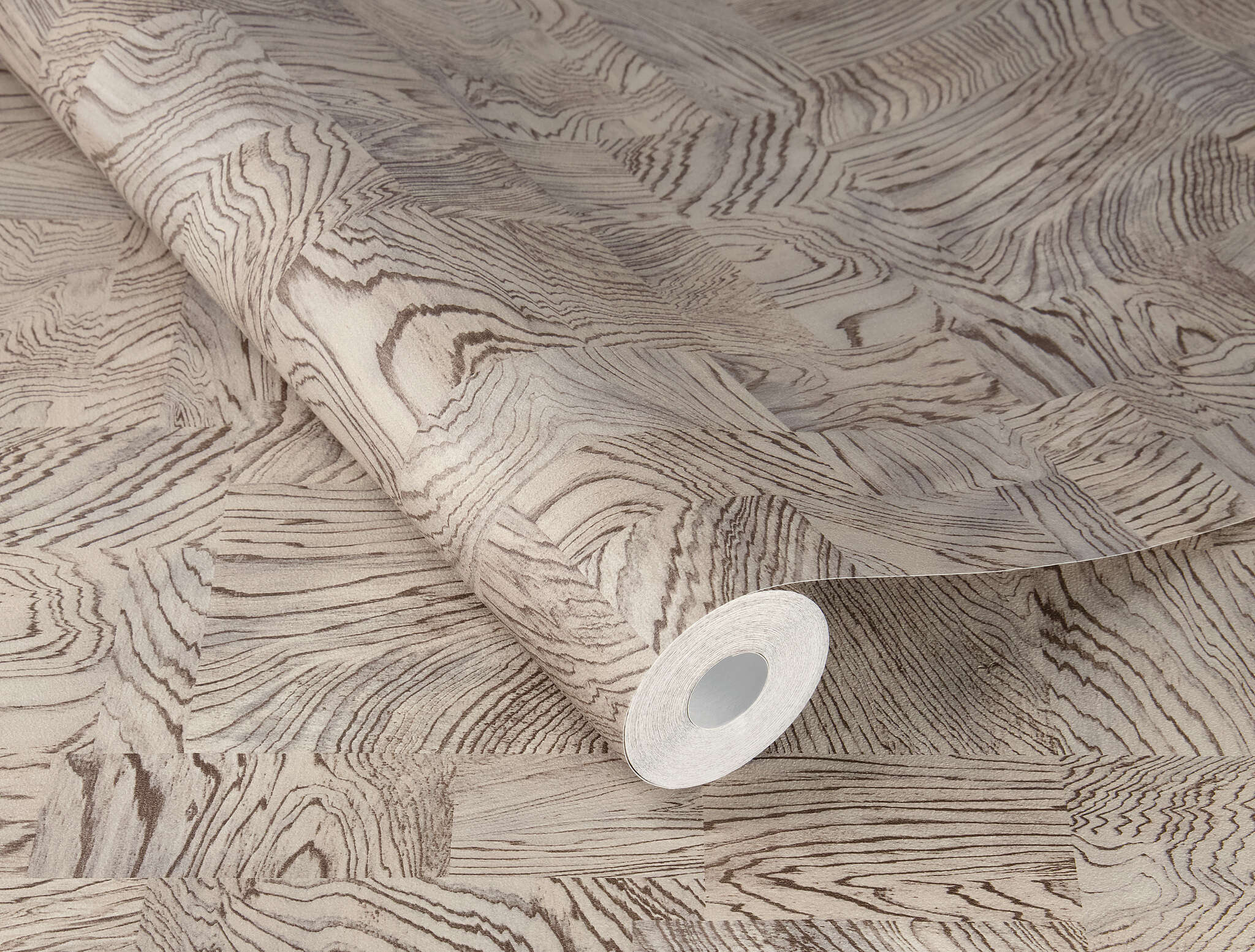 10-751635 Detailaufnahmen 1 Image détaillée de Papier peint à l'aspect bois géométrique et texture fine