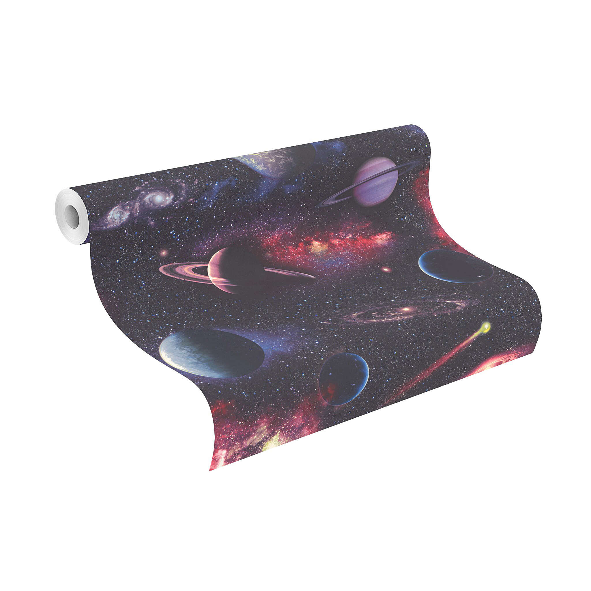 10-815429 Rolle abgerollt 1 Vliestapete mit Planeten in Blau 815429