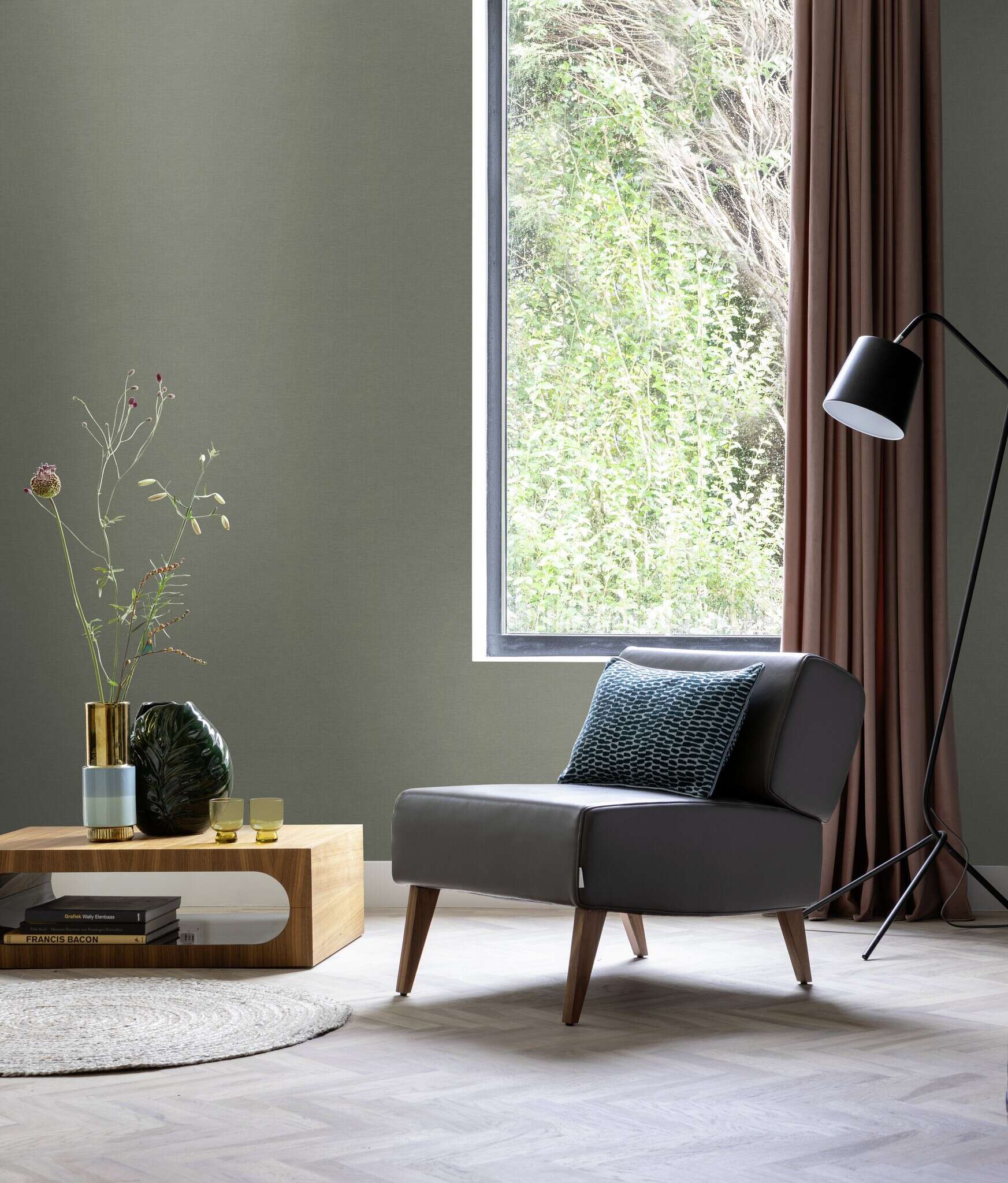 10-709643 Raumsituationen 2 Non-woven wallpaper in green Farmhouse 709643