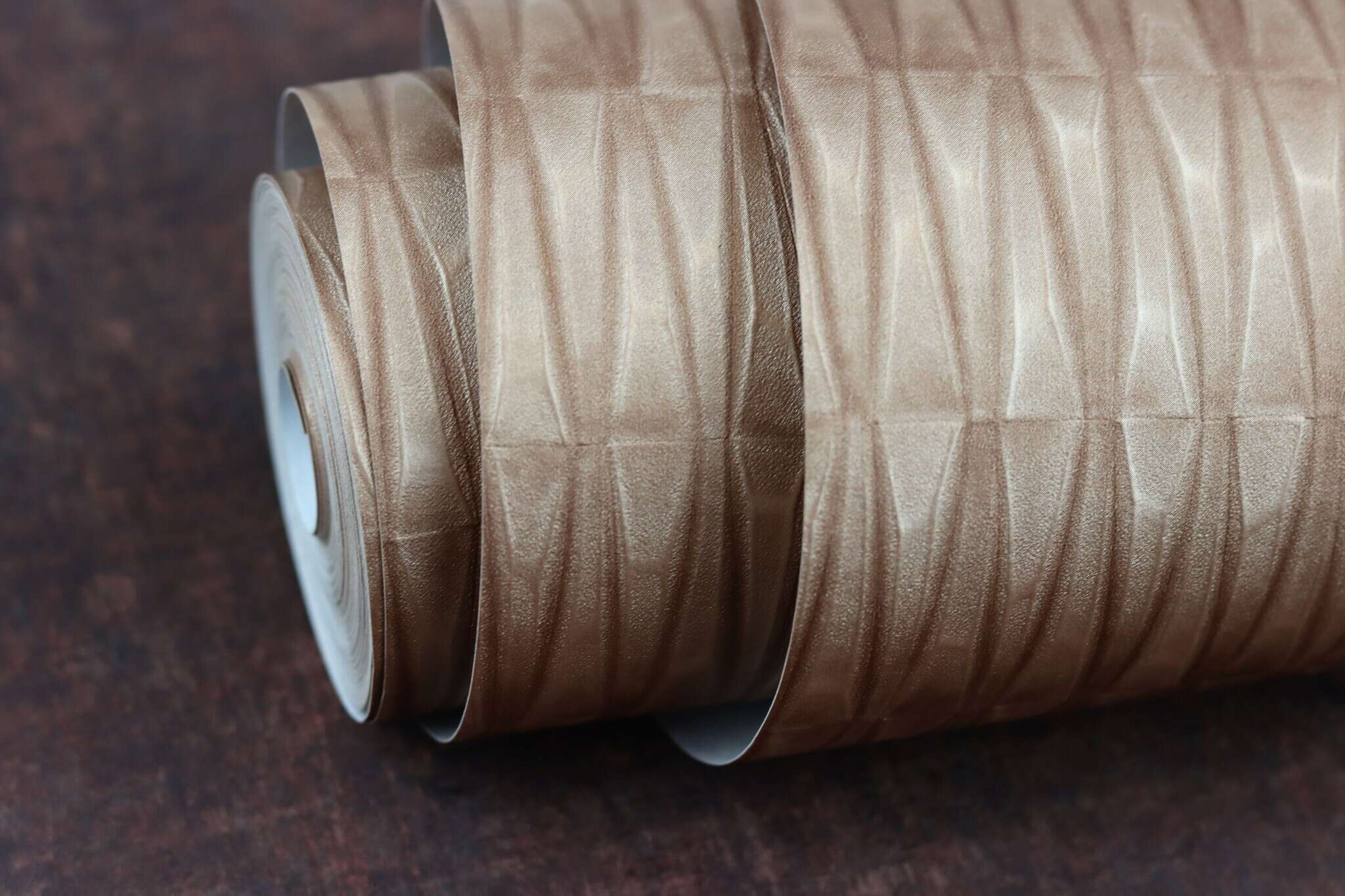10-428445 Detailaufnahmen 10 Non-woven wallpaper in brown-copper brown Selection 428445