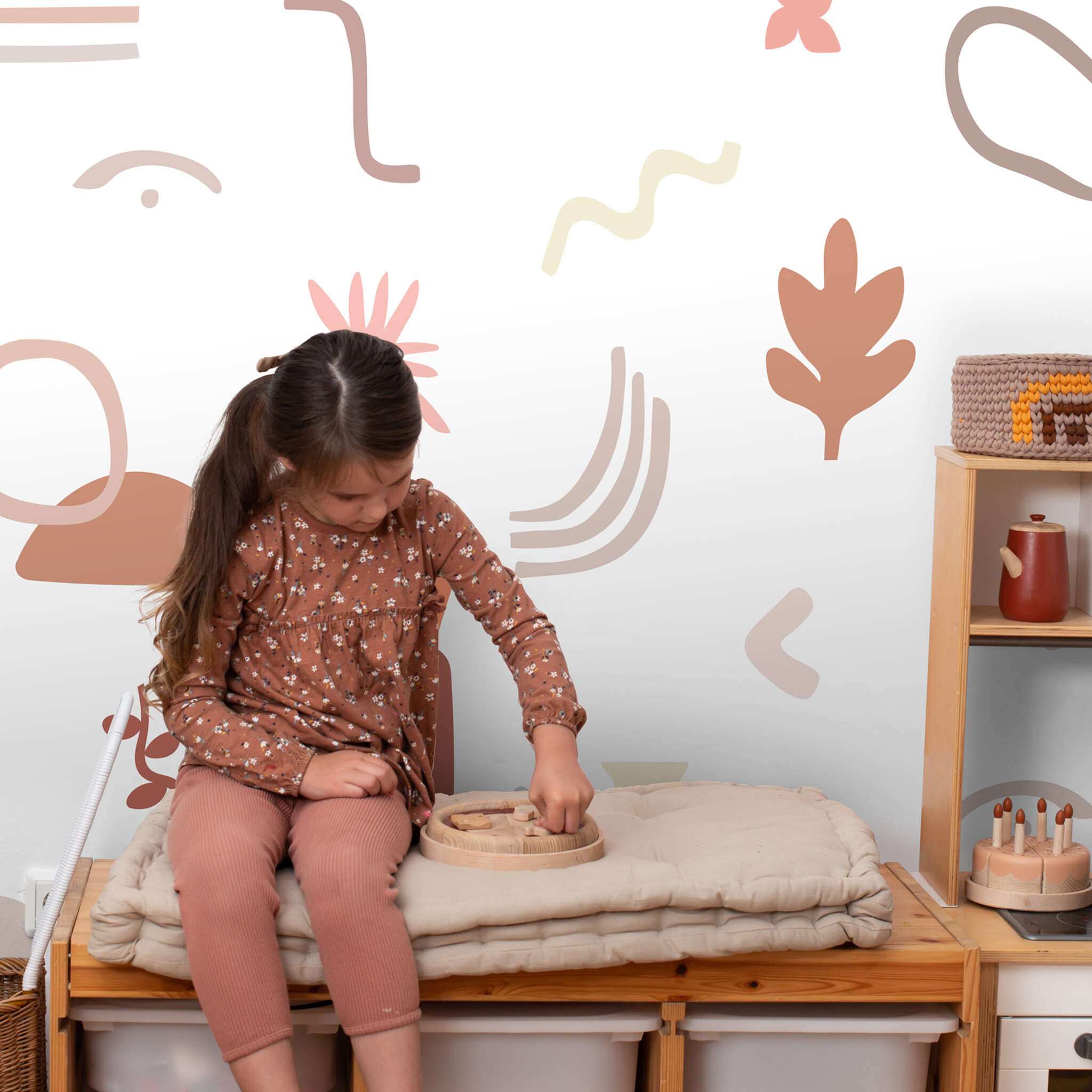 10-300200 Raumsituationen 1 Wall mural Moroccan in Brown | Roomblush - RB405