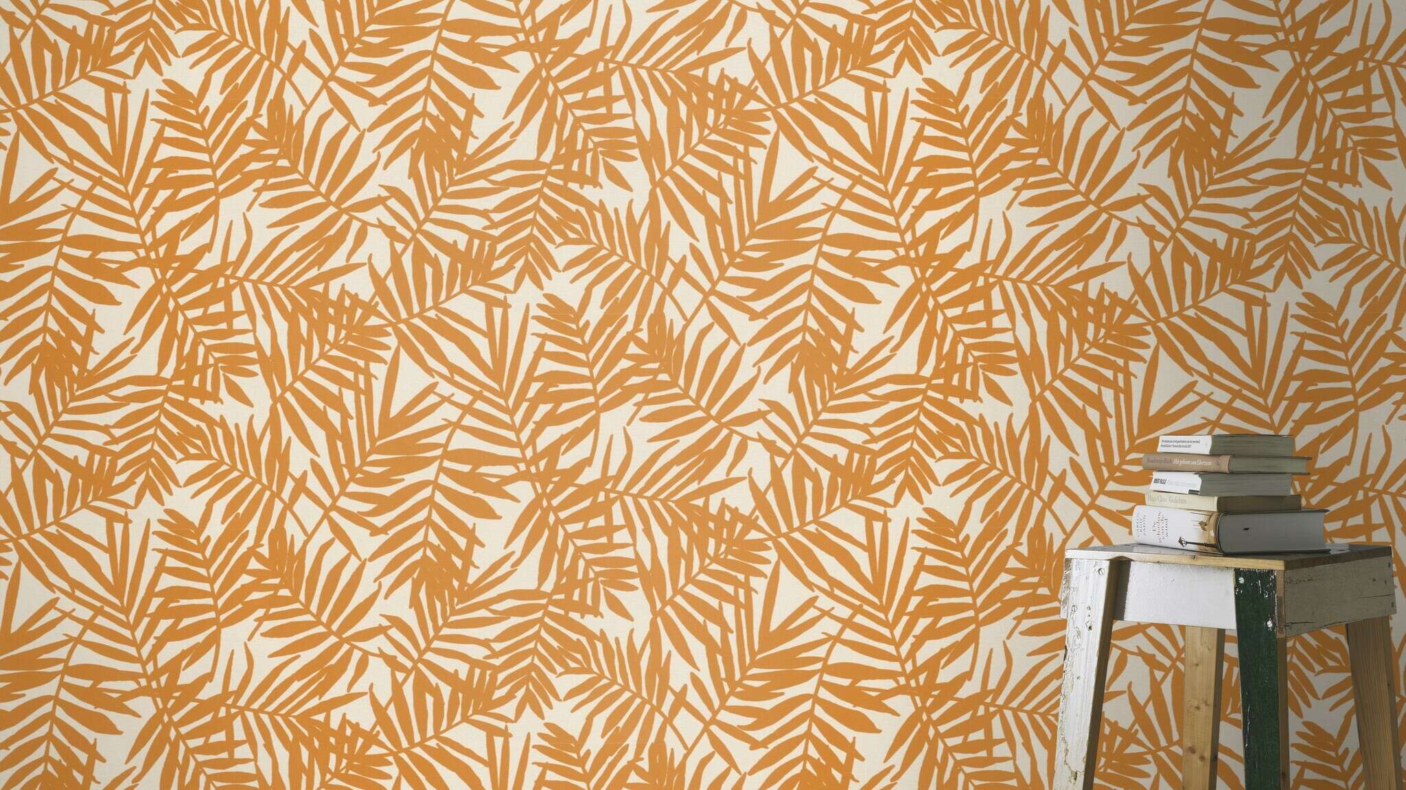 10-460254 Raumsituationen 3 Non-woven wallpaper in yellow-curry Selection vinyl/non-woven 460254
