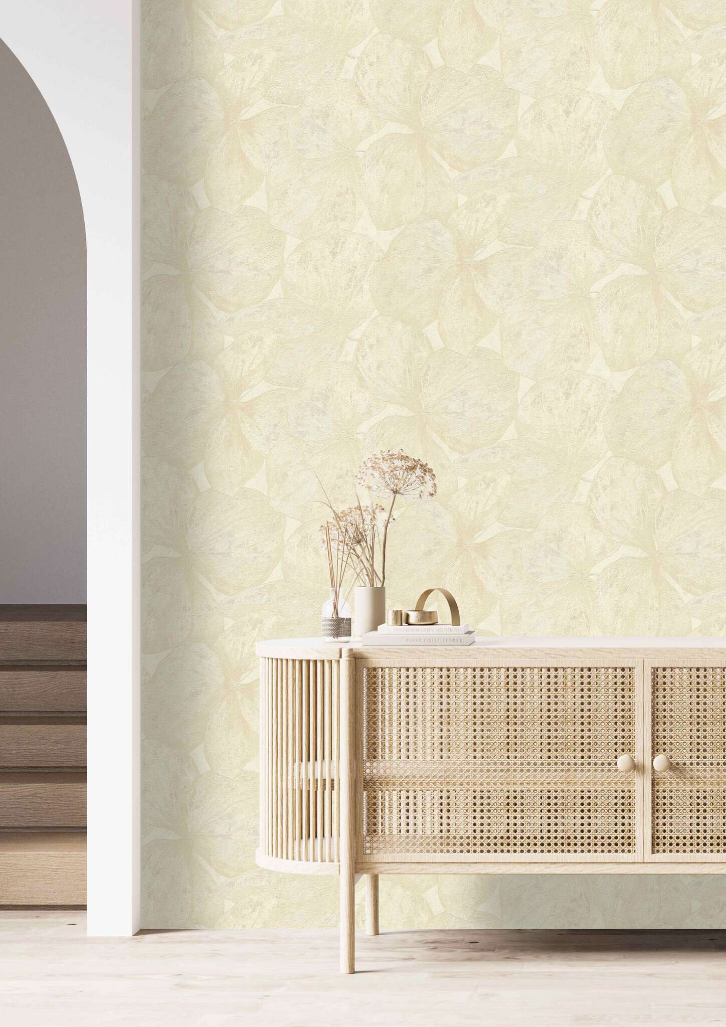 10-817966 Raumsituationen 1 Blätter Vliestapete in Creme #followusaround 817966