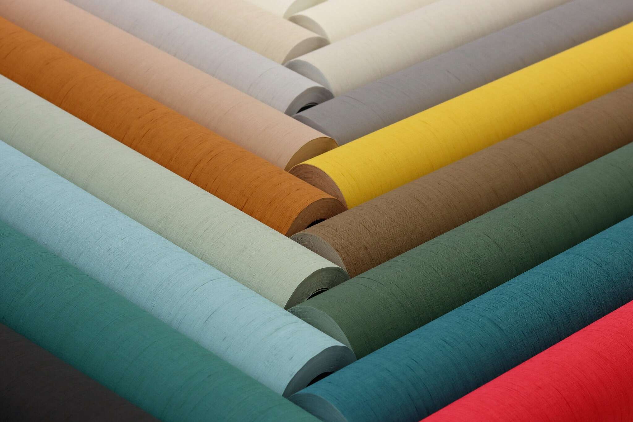 10-746075 Detailaufnahmen 7 Detailed image of Single-colour wallpaper with a textile texture