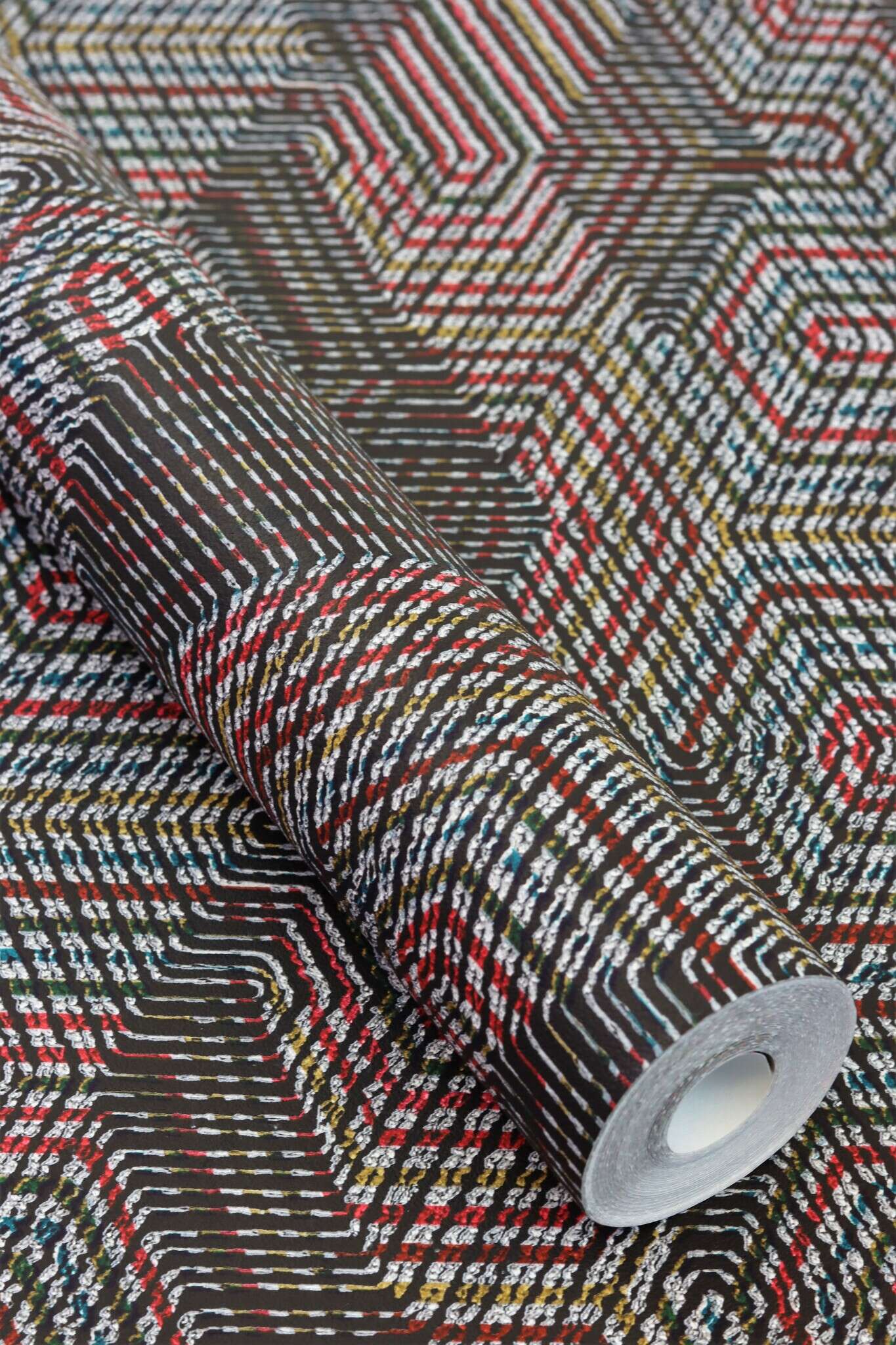 10-751925 Detailaufnahmen 5 Detailbild von Geometrisches Textilmuster im Ethno-Stil