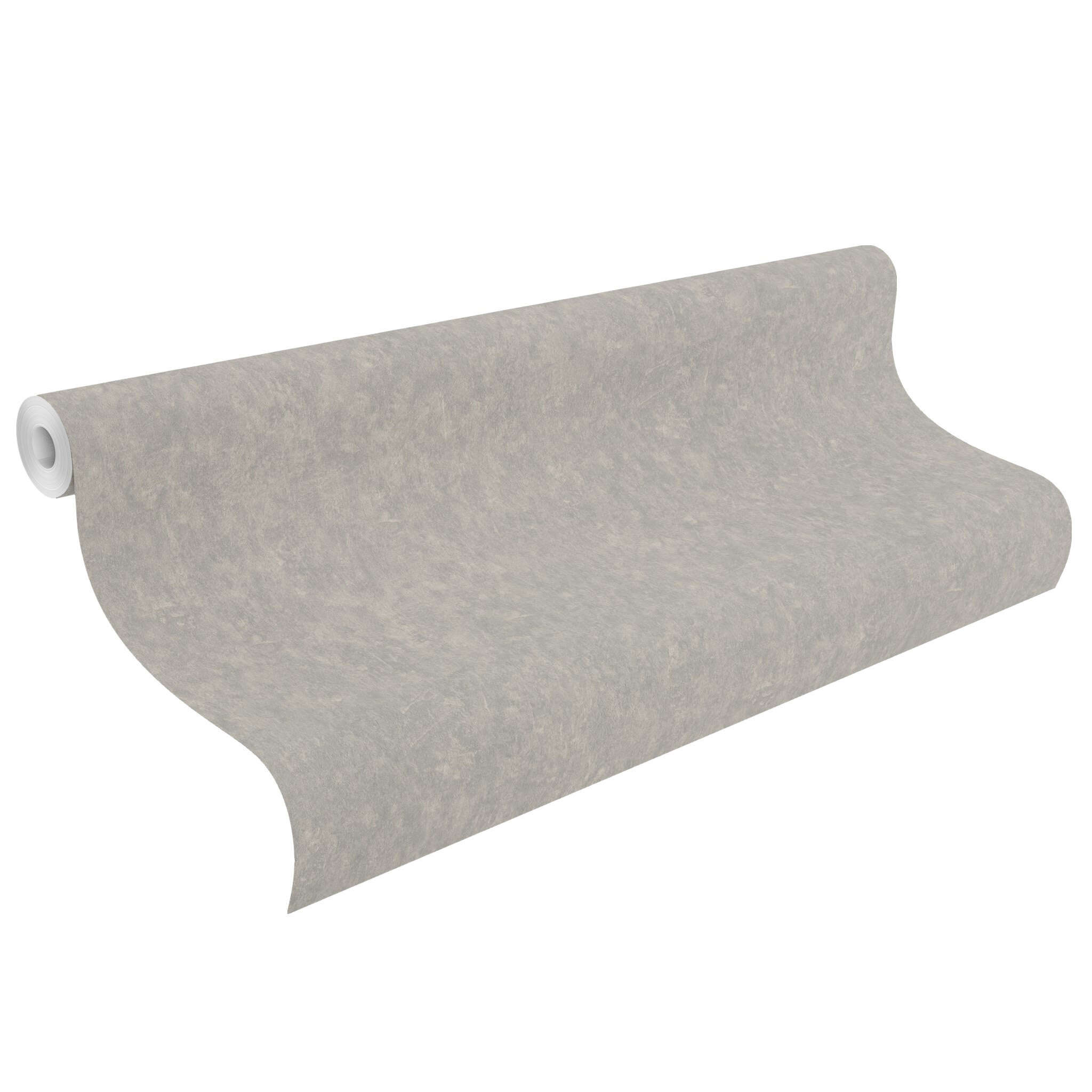 10-944693 Rolle abgerollt 1 Putzoptik Vliestapete in Grau-offwhite Ancona 944693