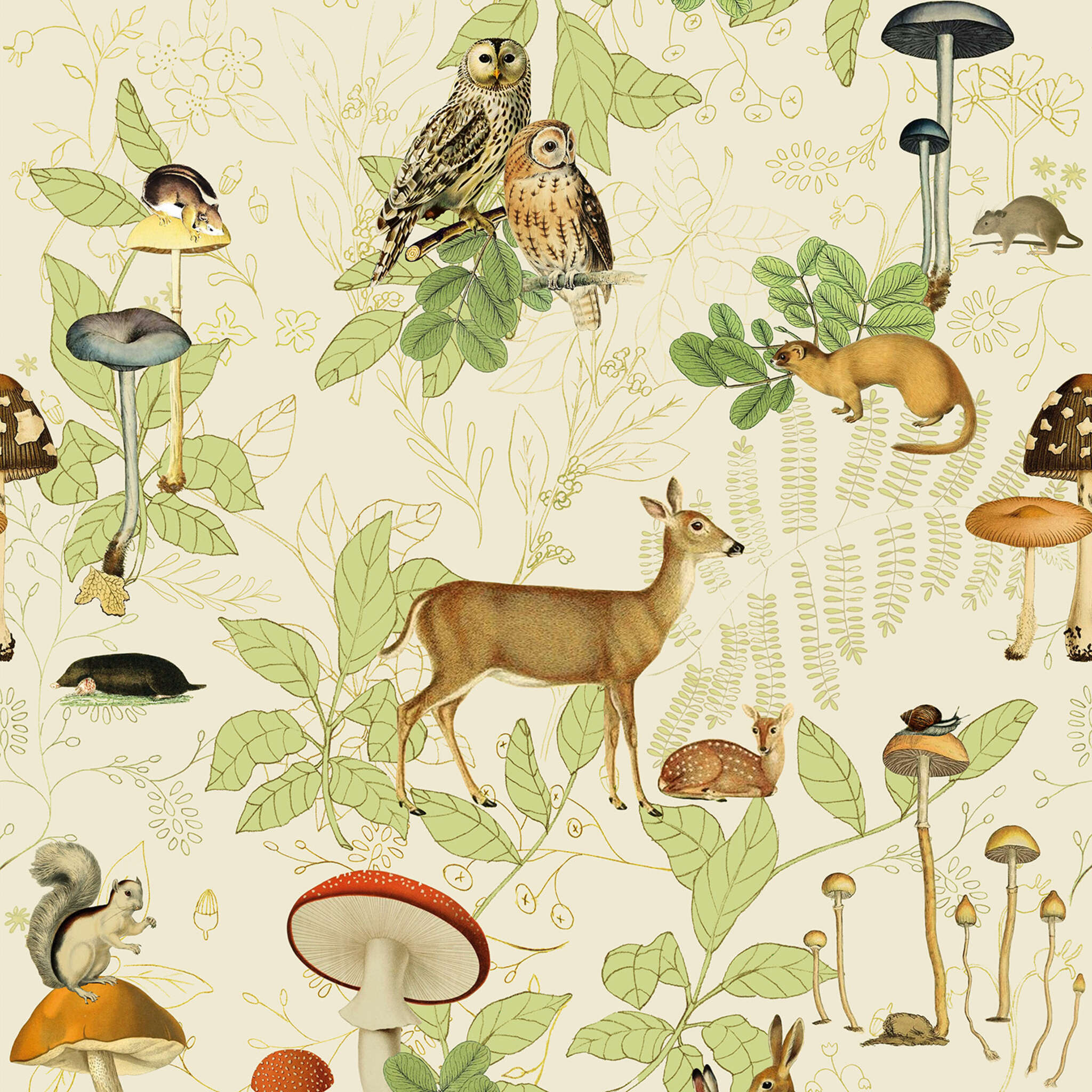 10-557657 D2C Vorschaubild 1 Non-woven wallpaper in beige-light beige Selection 557657
