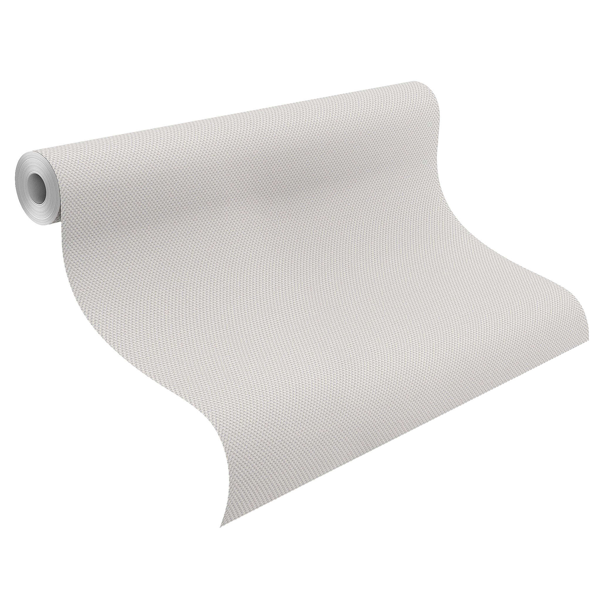 10-325812 Rolle abgerollt 1 Bauhaus wallpaper white paintable 325812