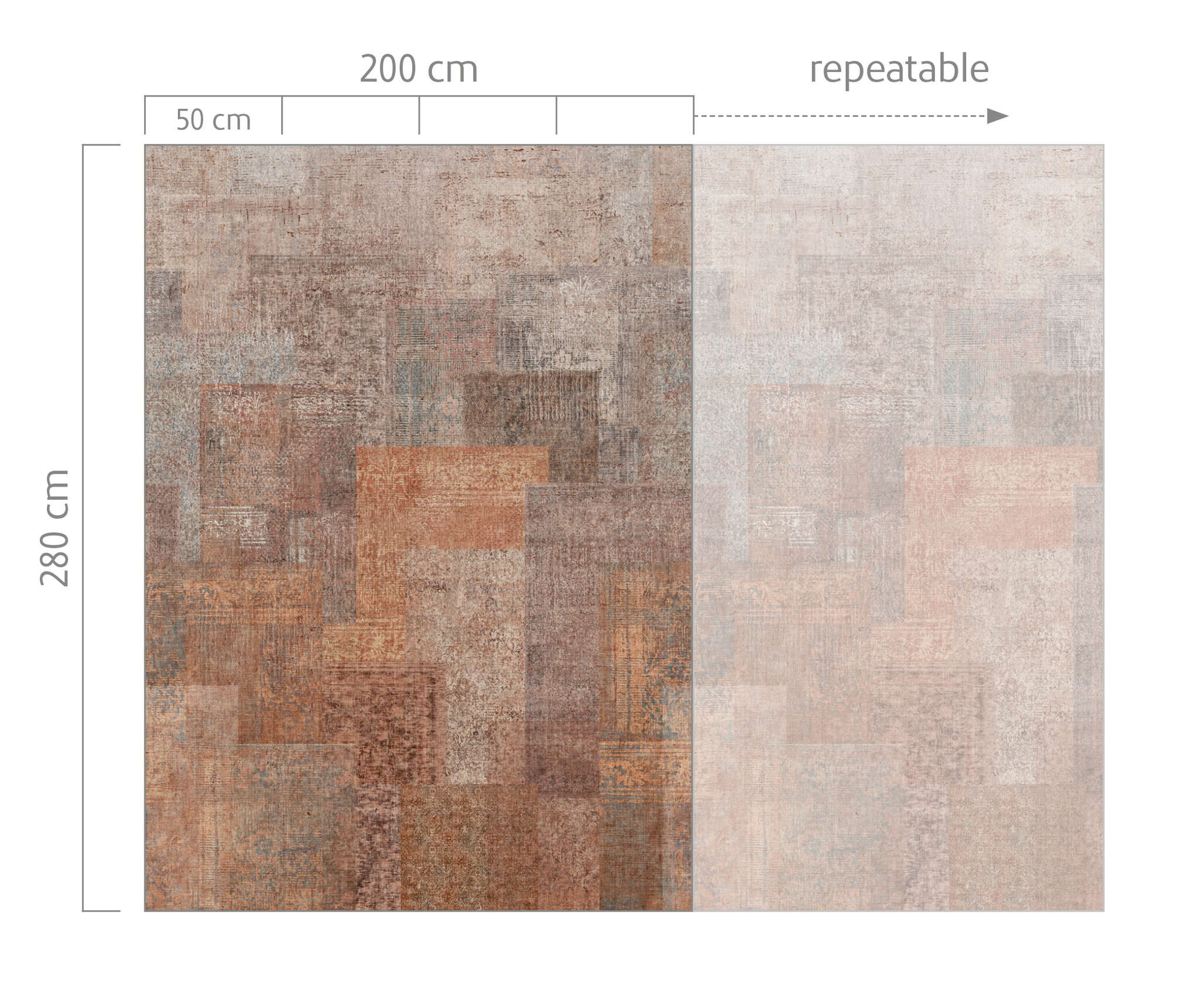 10-300137 Bildauschnitt 1 Wall mural Kasba in Brown | Roomblush - RB461