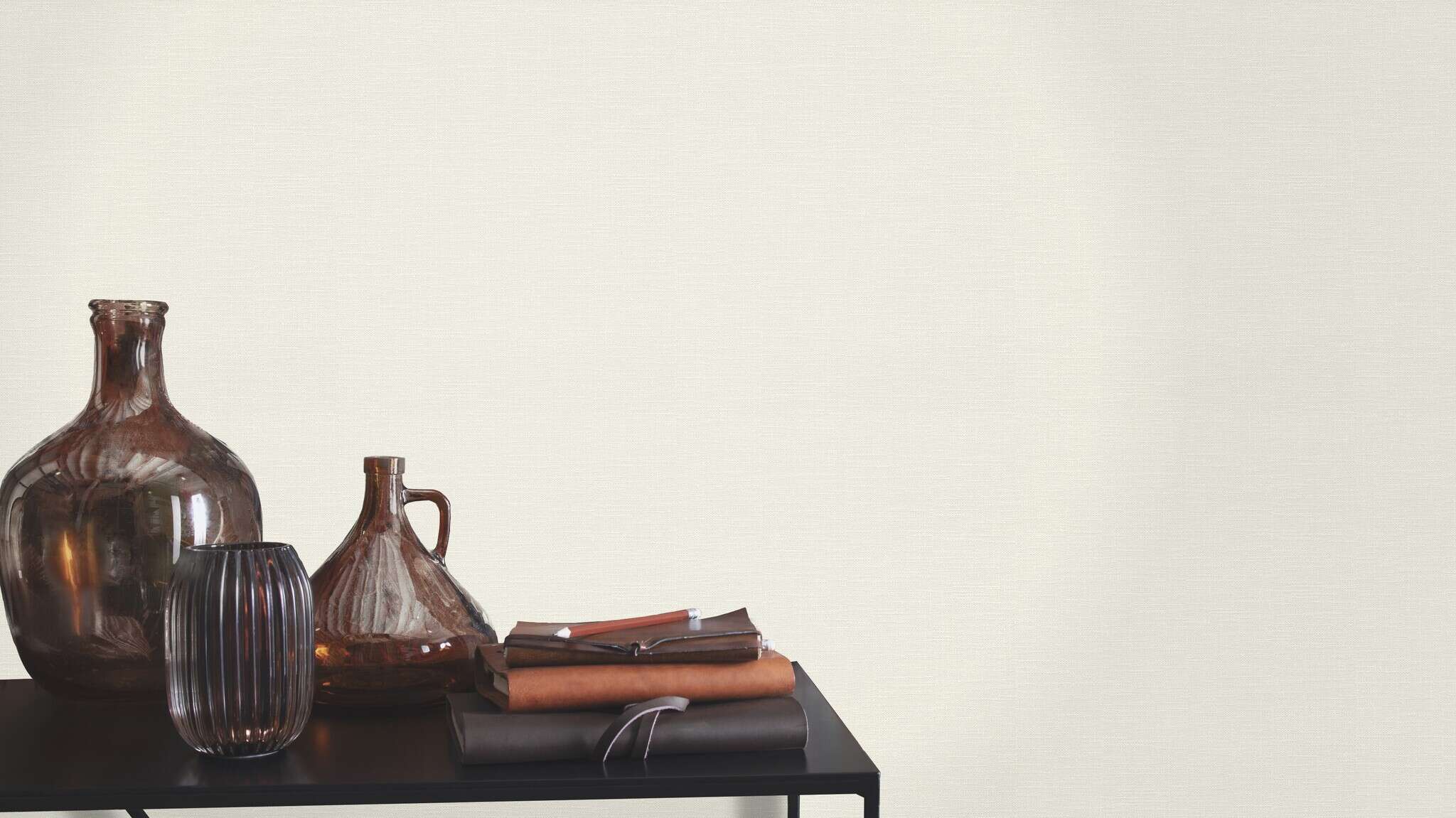 10-811667 Raumsituationen 2 papier peint intissé aspect textile blanc-blanc laine Selection relief/intissé 811667