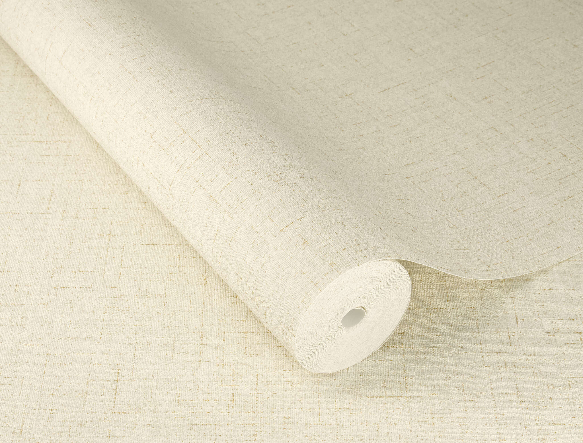 10-435634 Detailaufnahmen 1 Non-woven wallpaper with a textile look in cream - Noble Zen Nuno 435634