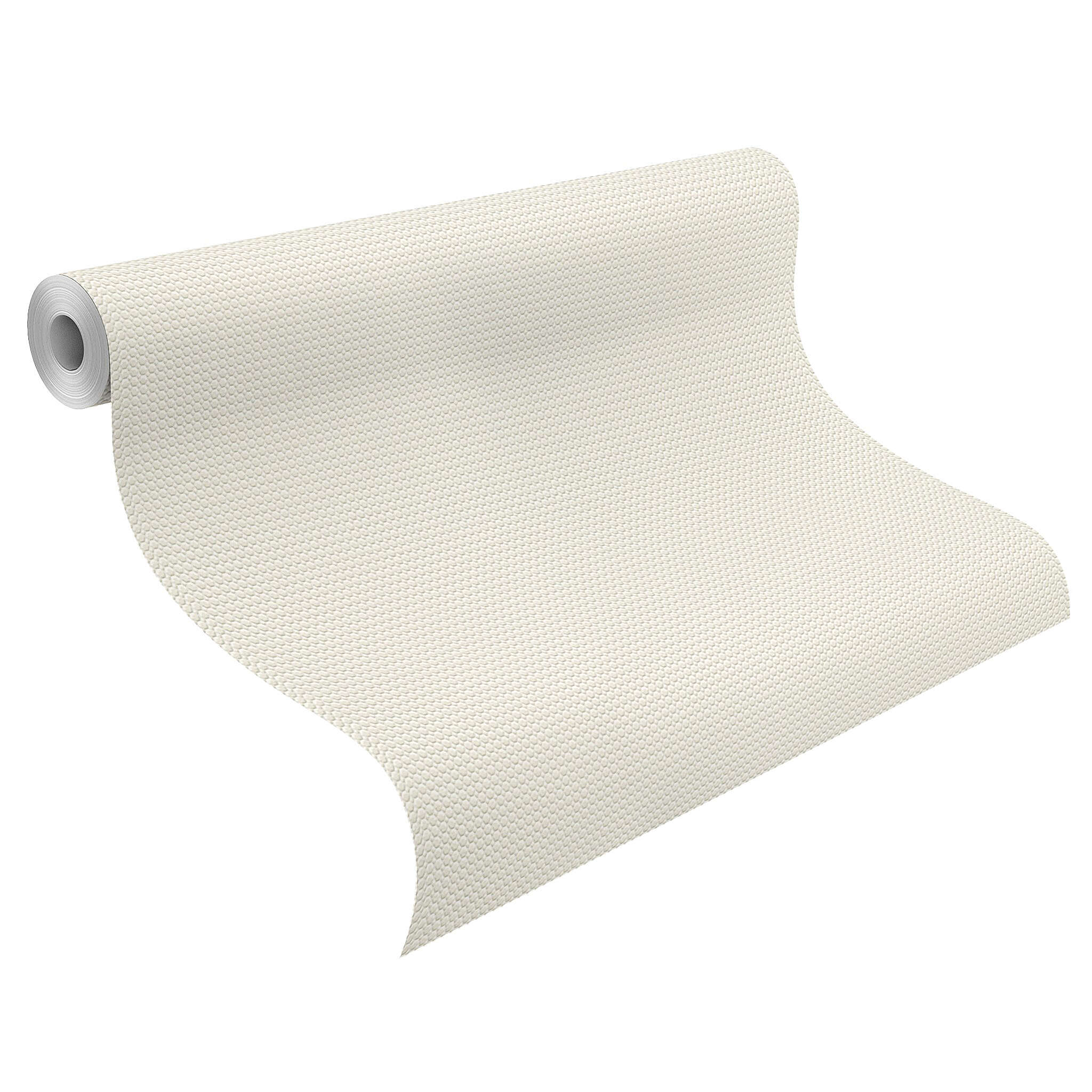 10-326307 Rolle abgerollt 1 Bauhaus wallpaper white paintable 326307