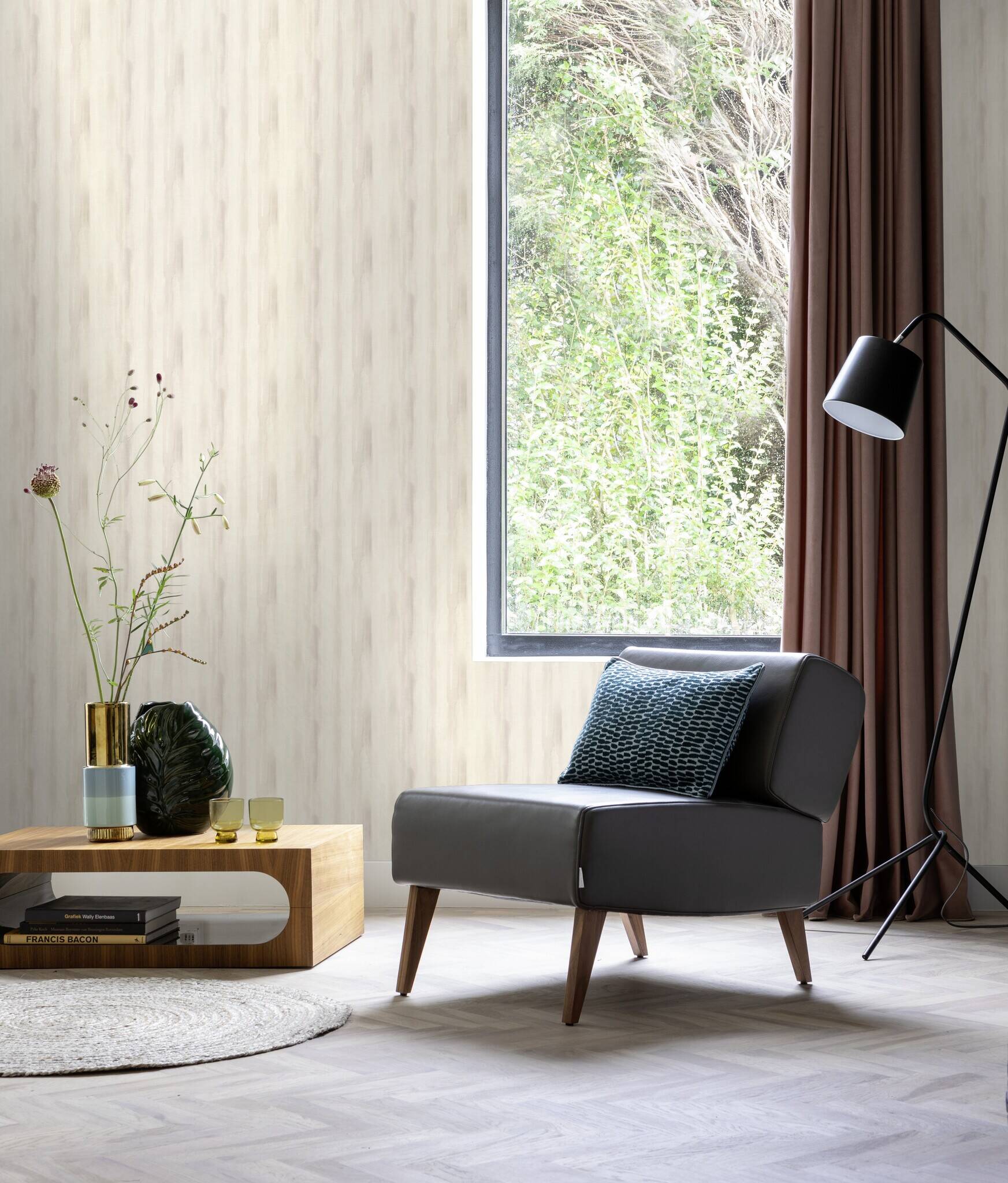 10-509359 Raumsituationen 5 Non-woven wallpaper in gray Selection vinyl/non-woven 509359