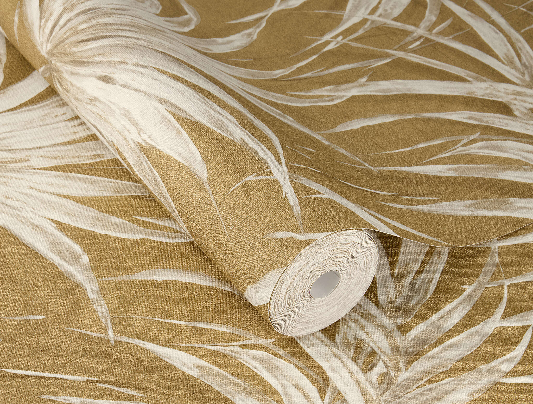 10-435375 Detailaufnahmen 1 Non-woven wallpaper Bamboo Leaves in Brown - Noble Zen Akari 435375