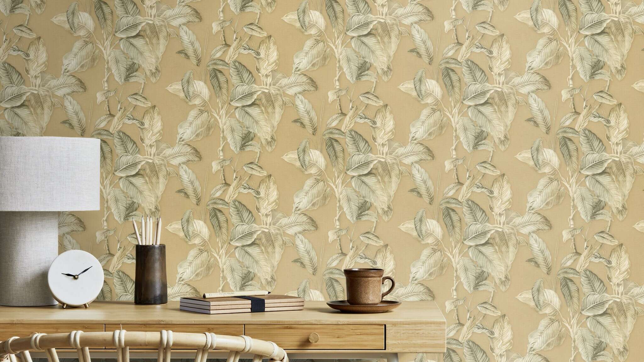 10-571479 Raumsituationen 1 Non-woven wallpaper in beige Back To Nature 571479