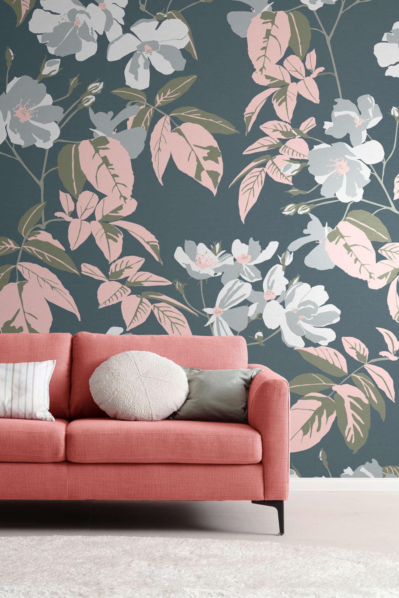 10-366846 Raumbilder 1 SCHÖNER WOHNEN-Collection peinture murale FLOWERS en bleu Papier peint photo 366846