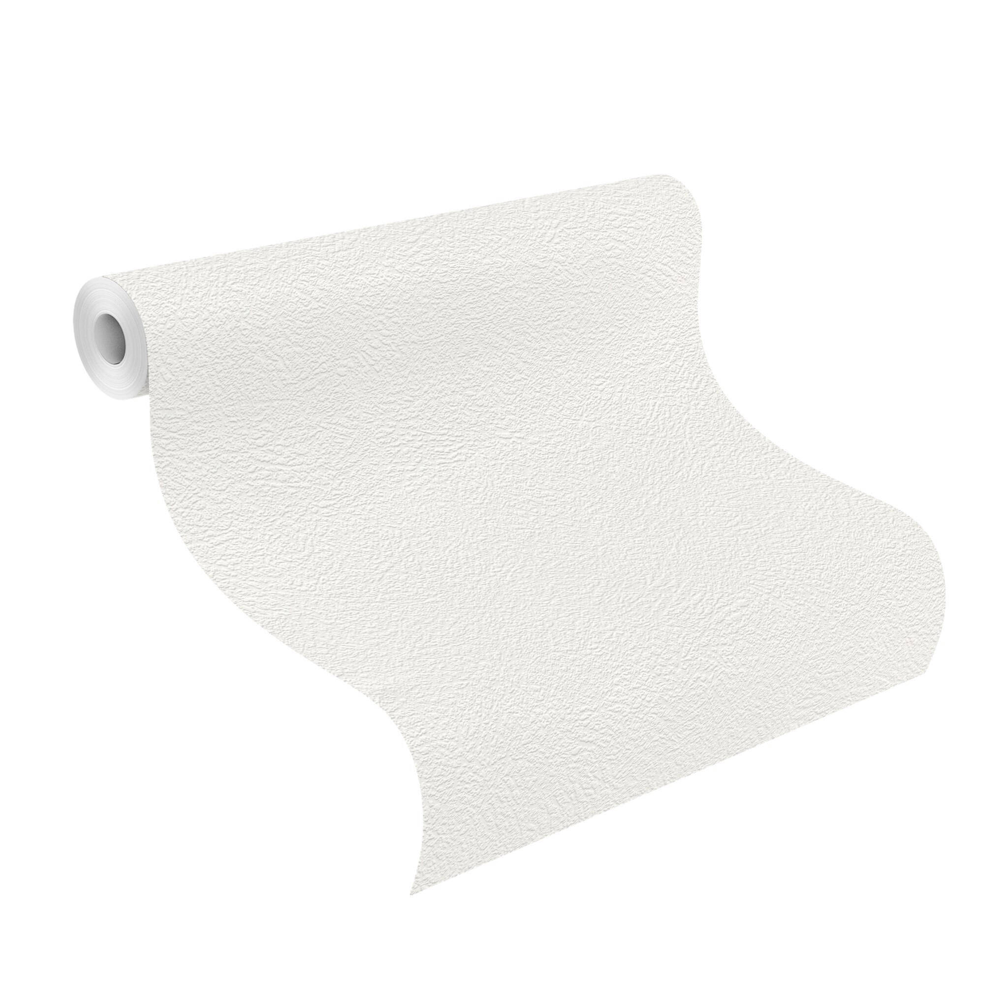 10-340709 Rolle abgerollt 1 Paper wallpaper in white-pure white Selection Relief/paper 340709