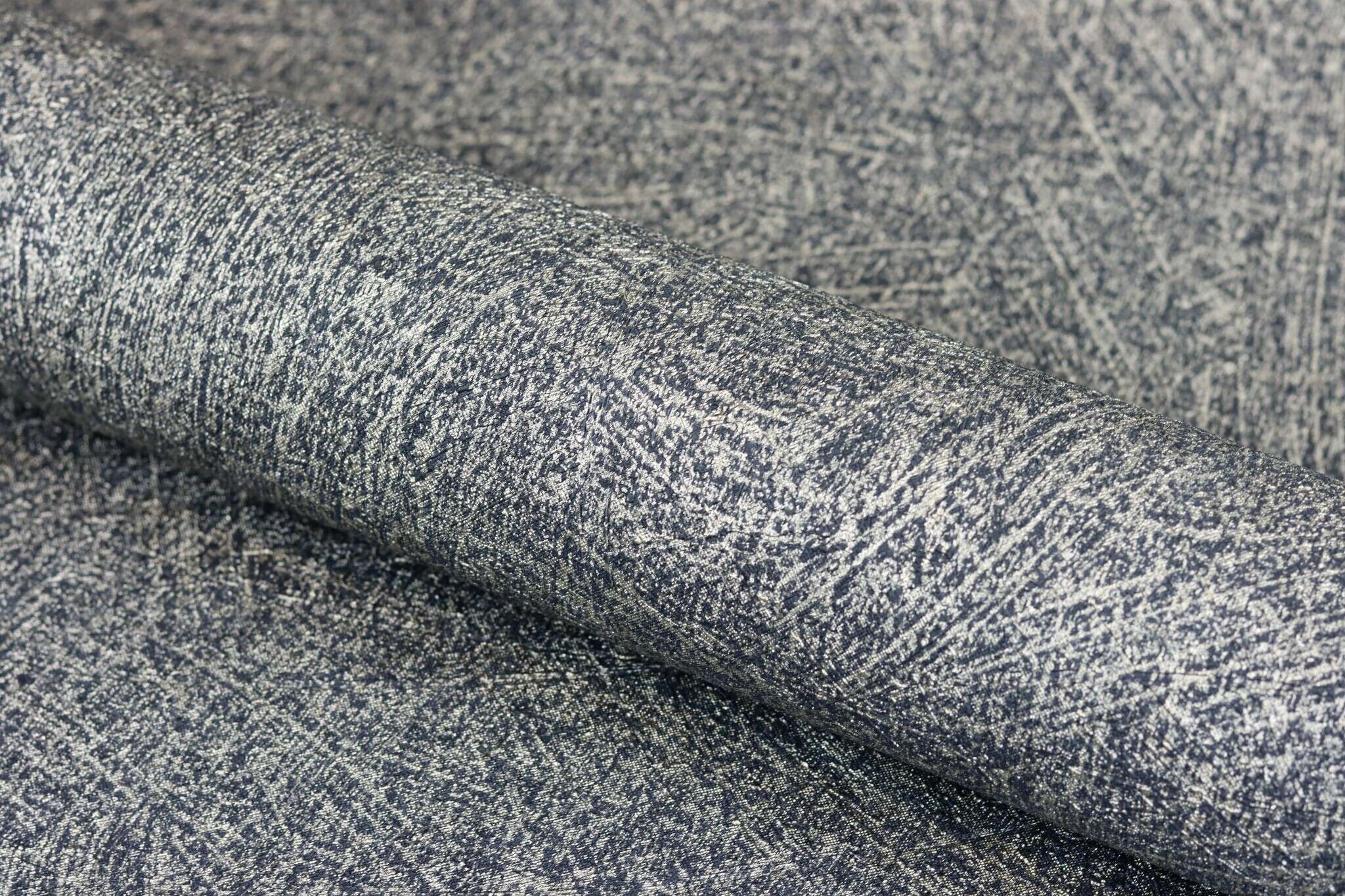 10-947458 Detailaufnahmen 3 Putzstruktur Vliestapete in Blau-nachtblau Selection doppeltbreit 947458