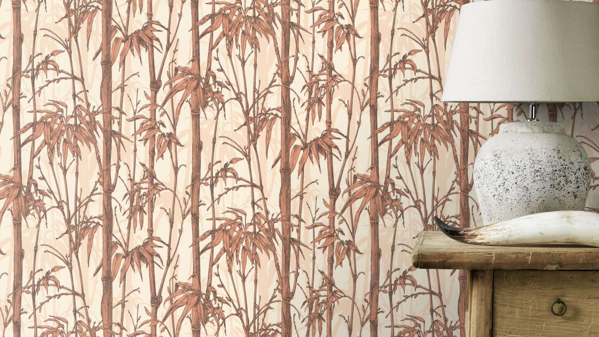 10-484878 Raumsituationen 2 Non-woven wallpaper in brown-Sepia Selection 484878
