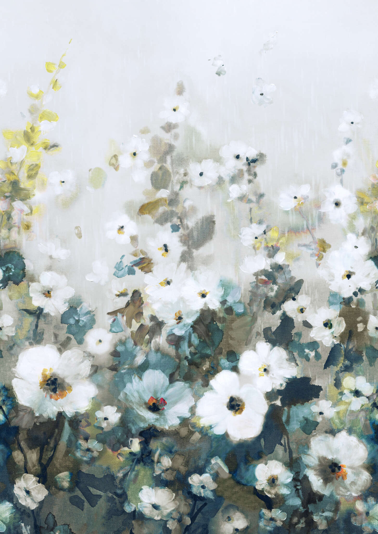 10-360905 Artikelscan 1 magicwalls Papier peint Fleurs Turquoise 360905