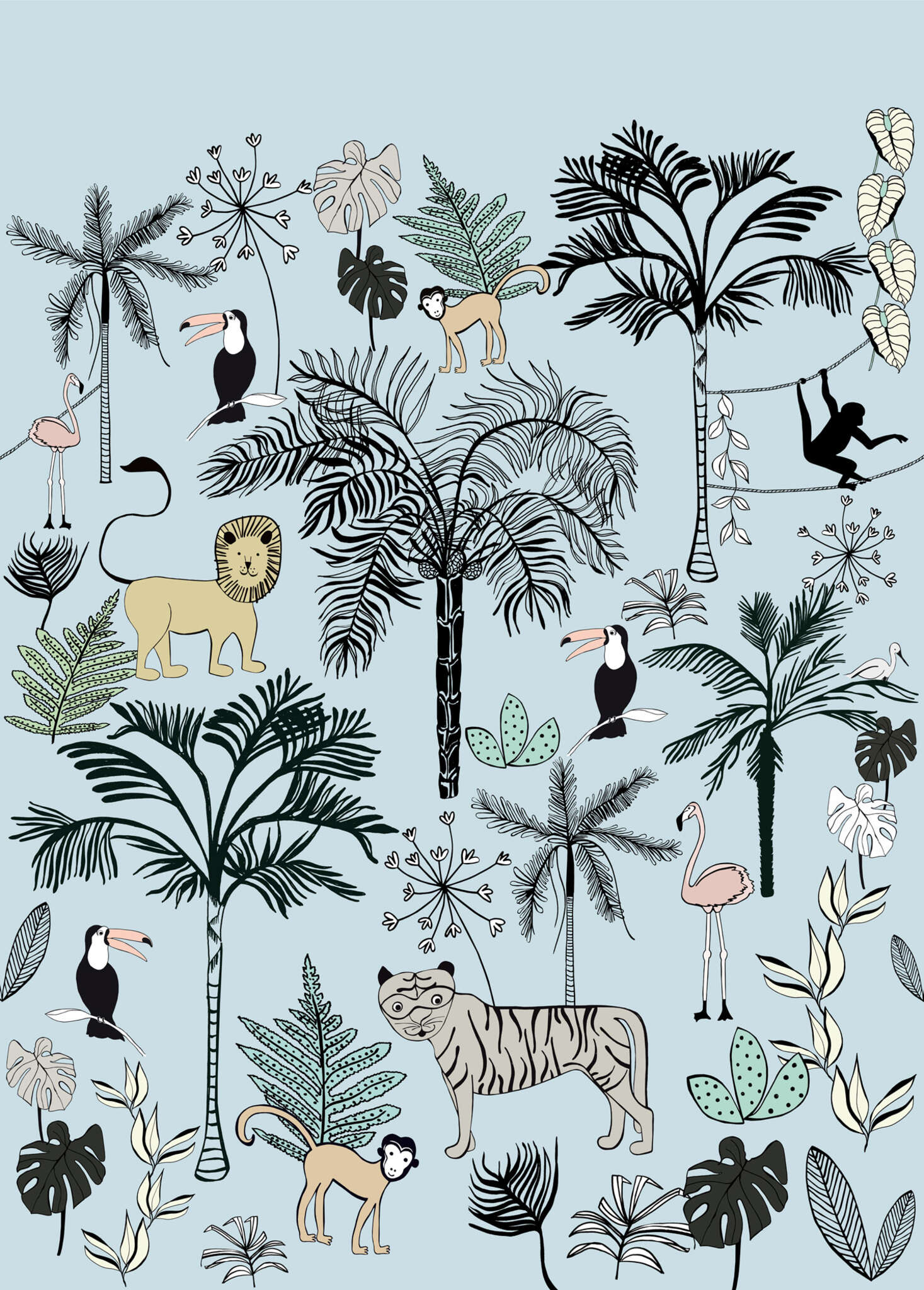 10-842197 Artikelscan 1 Non-woven wallpaper in turquoise Selection Digital 842197