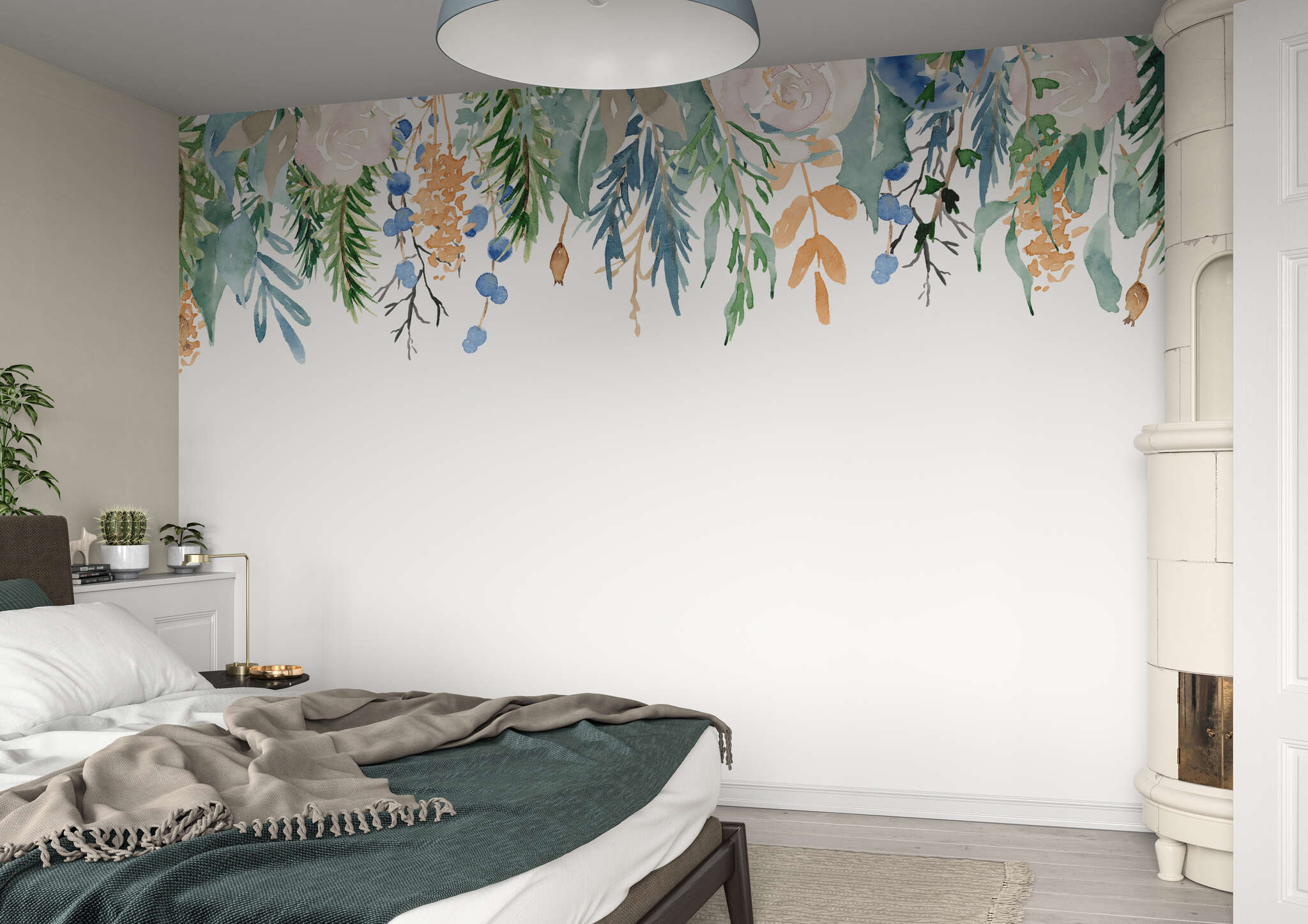 10-360042 Raumsituationen 2 Papier peint avec fleurs 360042