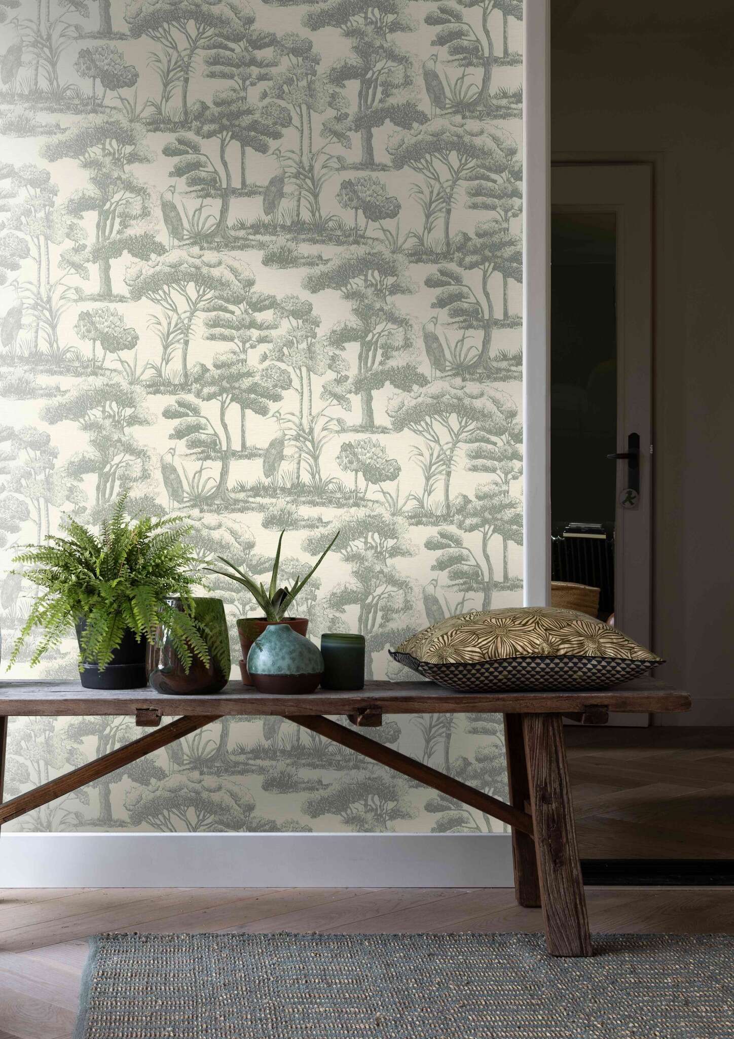 10-794328 Raumsituationen 2 Non-woven wallpaper in green Selection vinyl/non-woven 794328