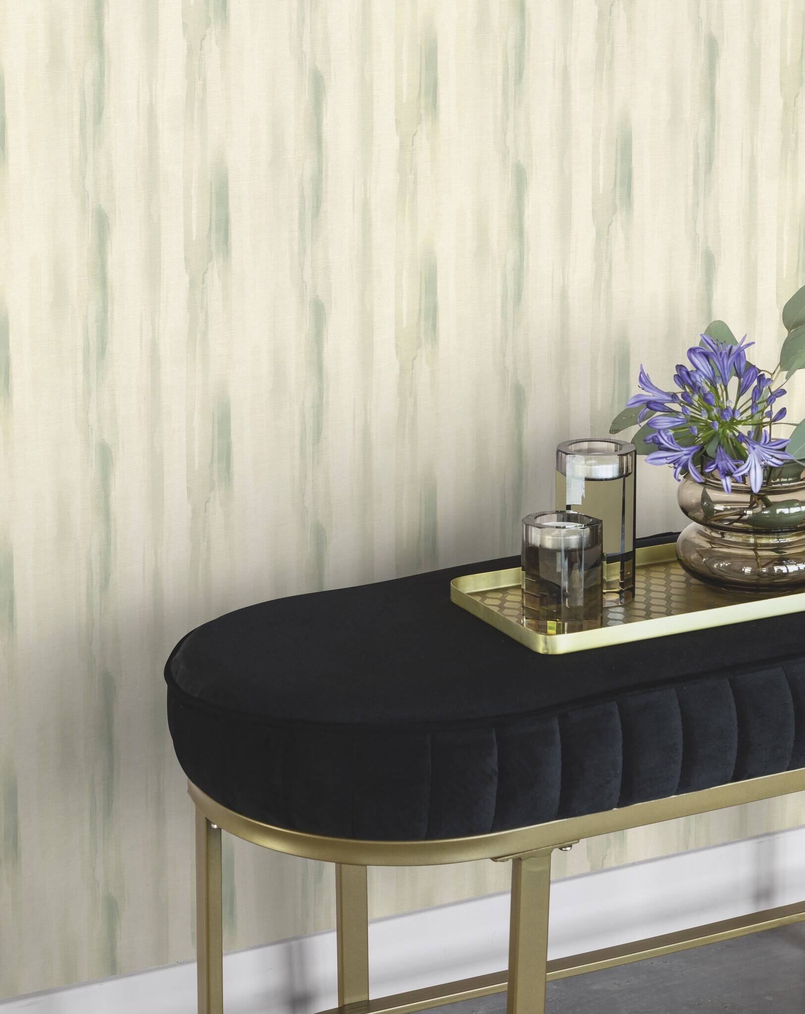10-509335 Raumsituationen 4 Non-woven wallpaper in green Selection vinyl/non-woven 509335