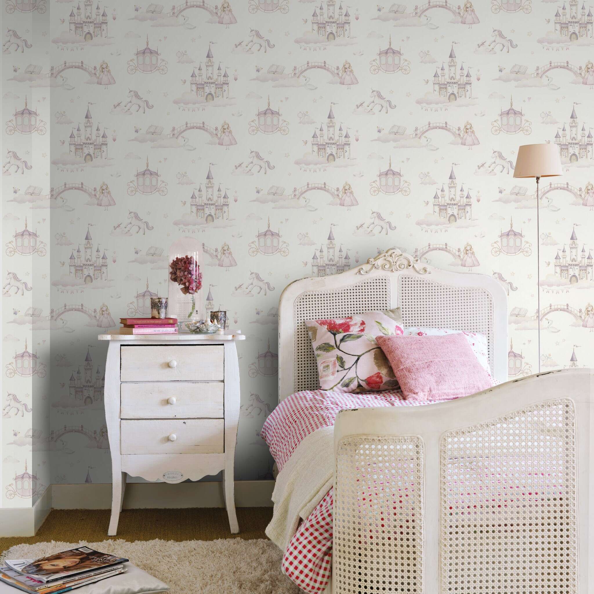 10-302721 Raumsituationen 5 Vliestapete in Pink Kids World II 302721