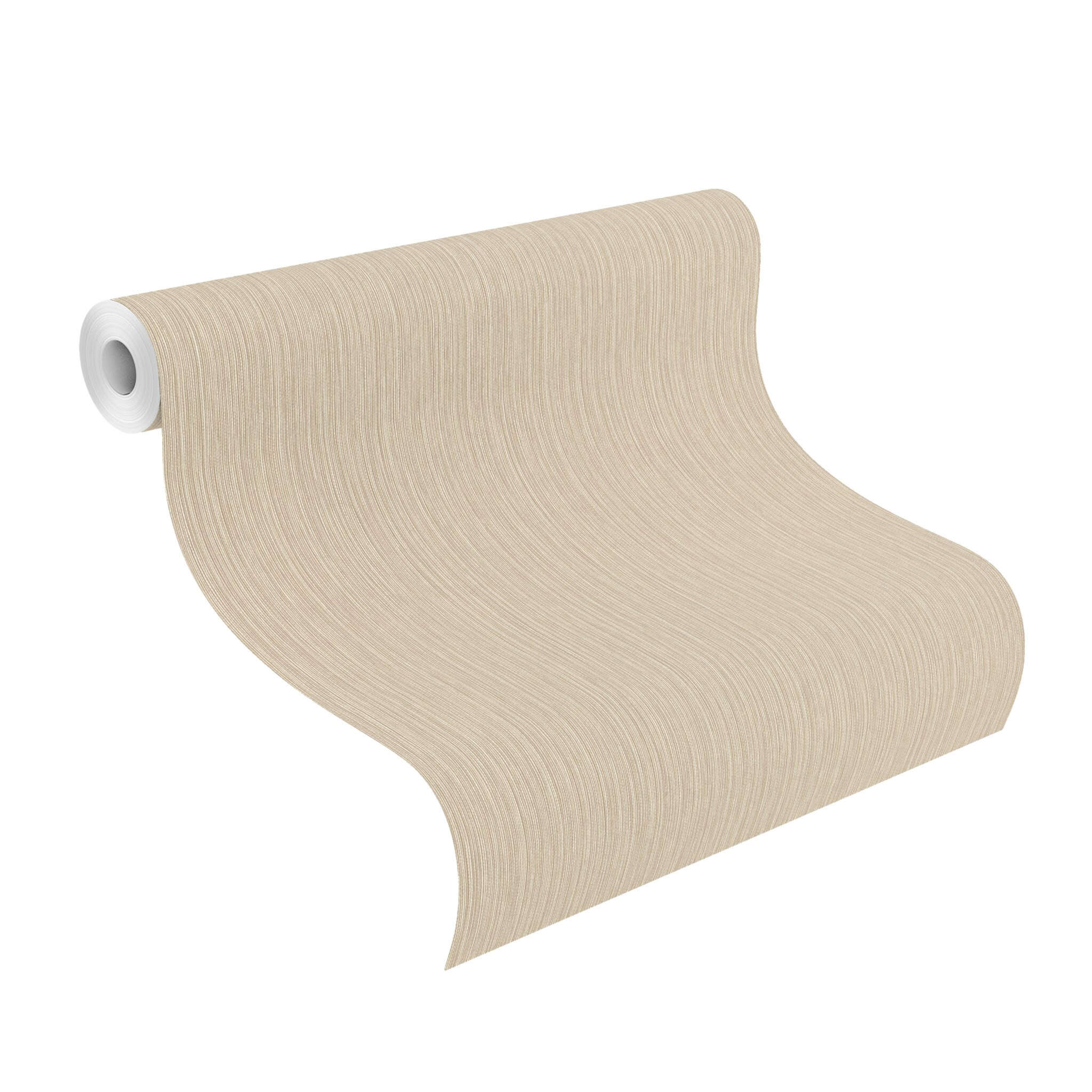 10-537635 Rolle abgerollt 1 Rollenabbildung mit einfarbige Tapete mit Gewebeoptik