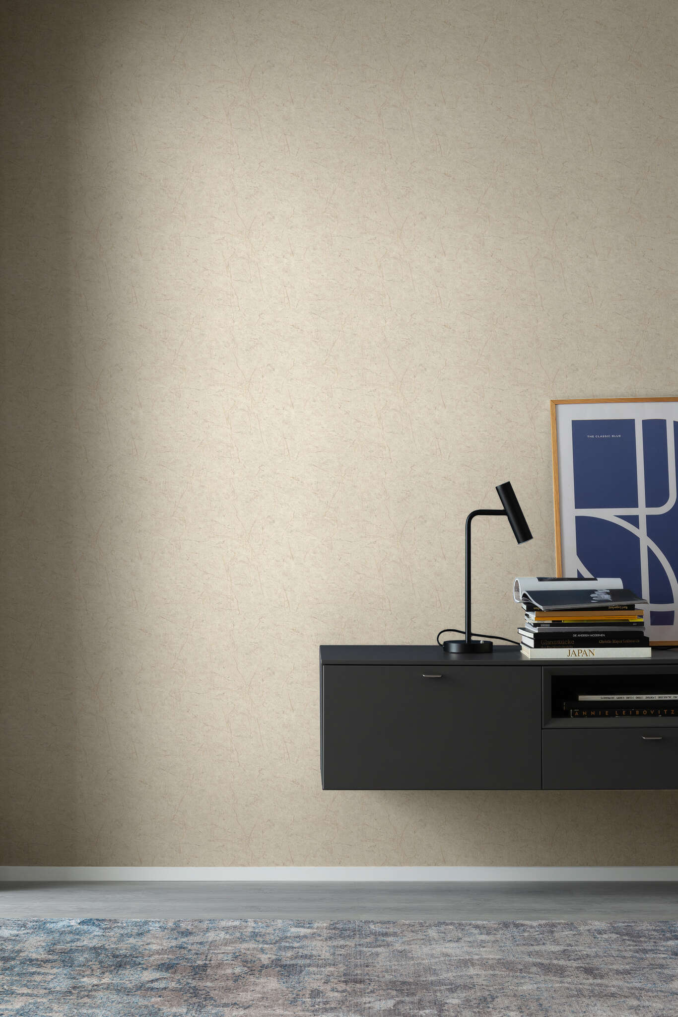 10-600964 Raumbilder 1 Room with Wallpaper with a natural marble look