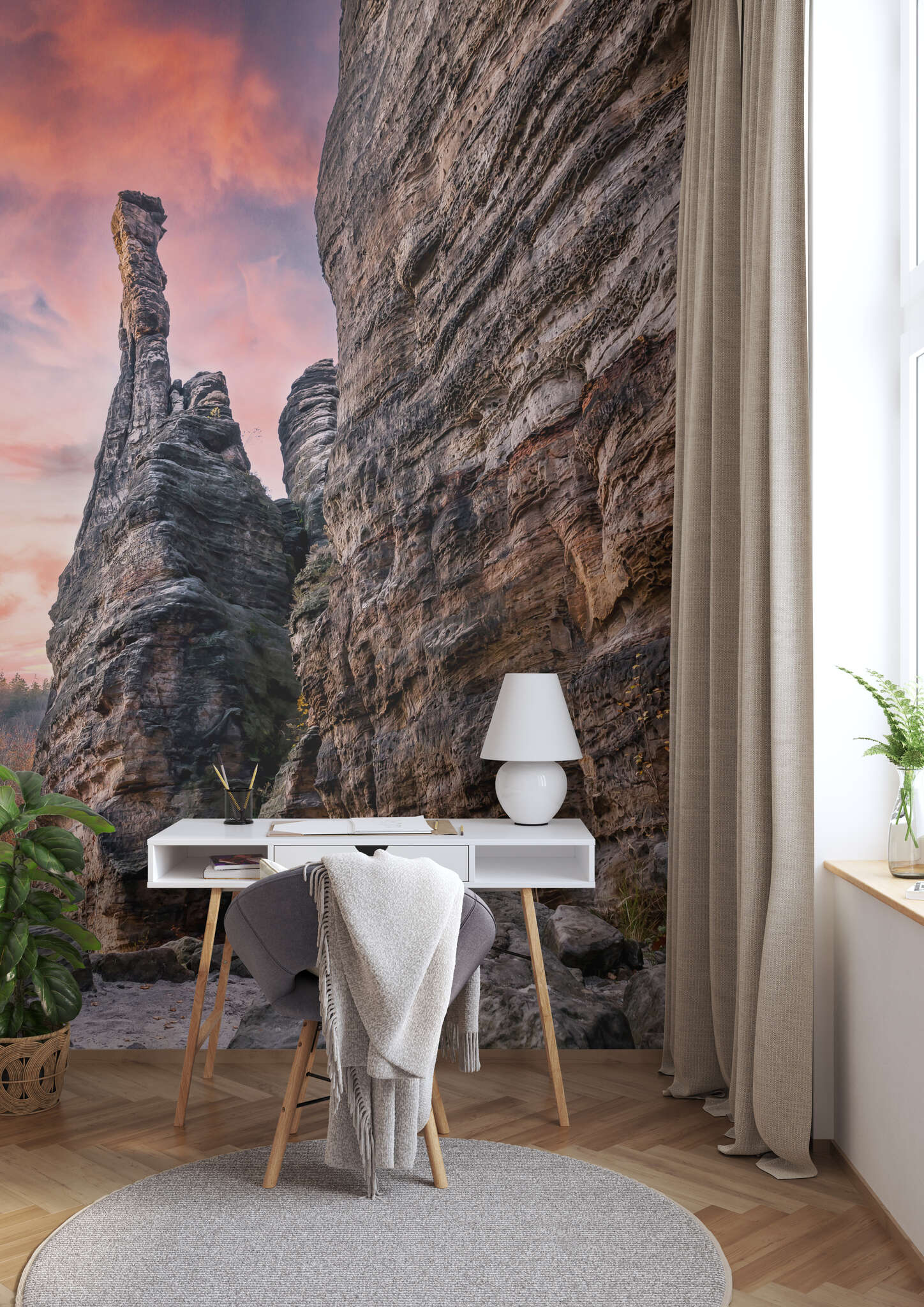 Wohnzimmer mit 363401 - Fototapete - Felswände - und Formatierungen magicwalls photo wallpaper 363401