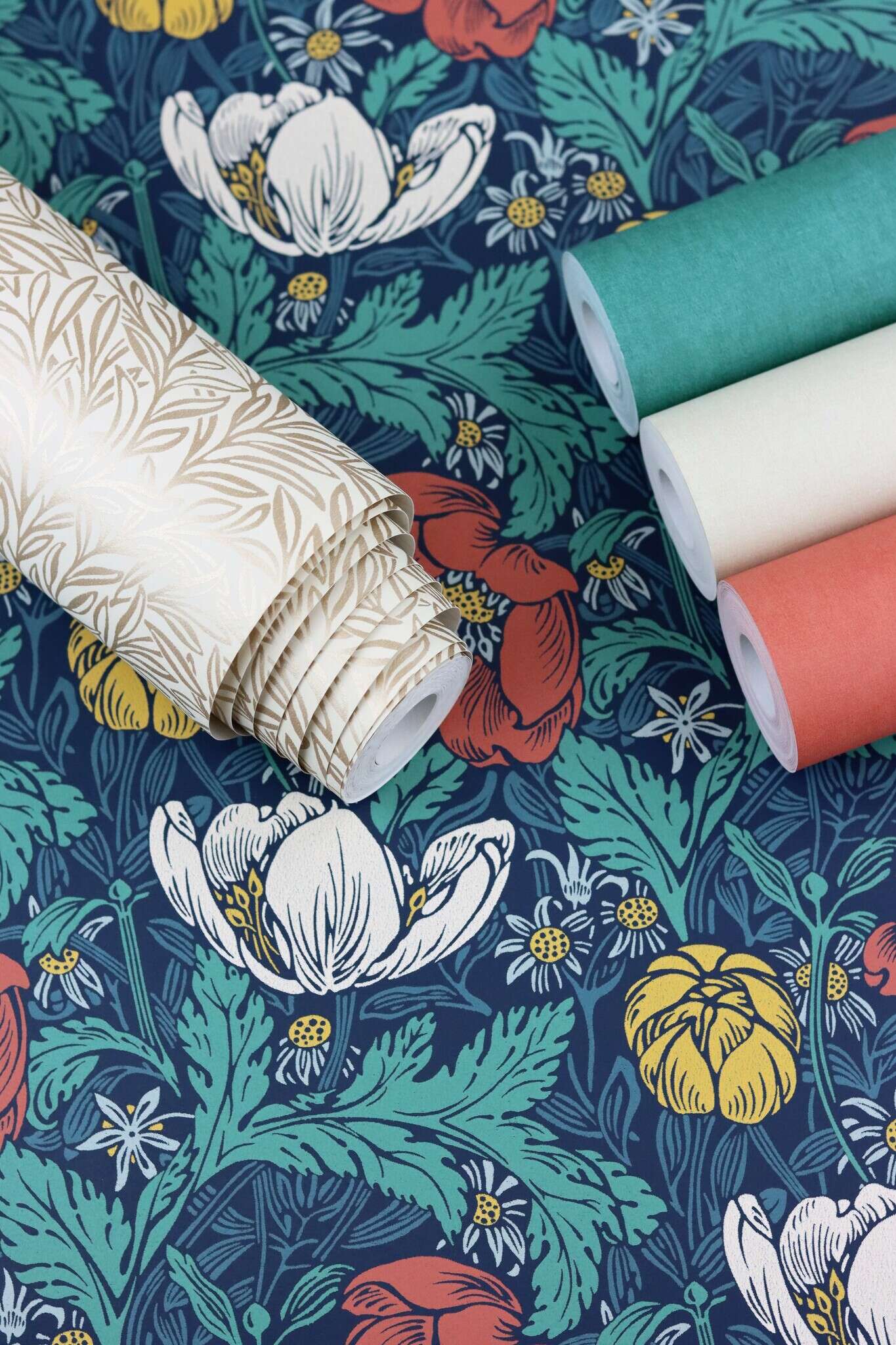 10-552713 Detailaufnahmen 12 Papier peint intissé aspect textile vert 552713