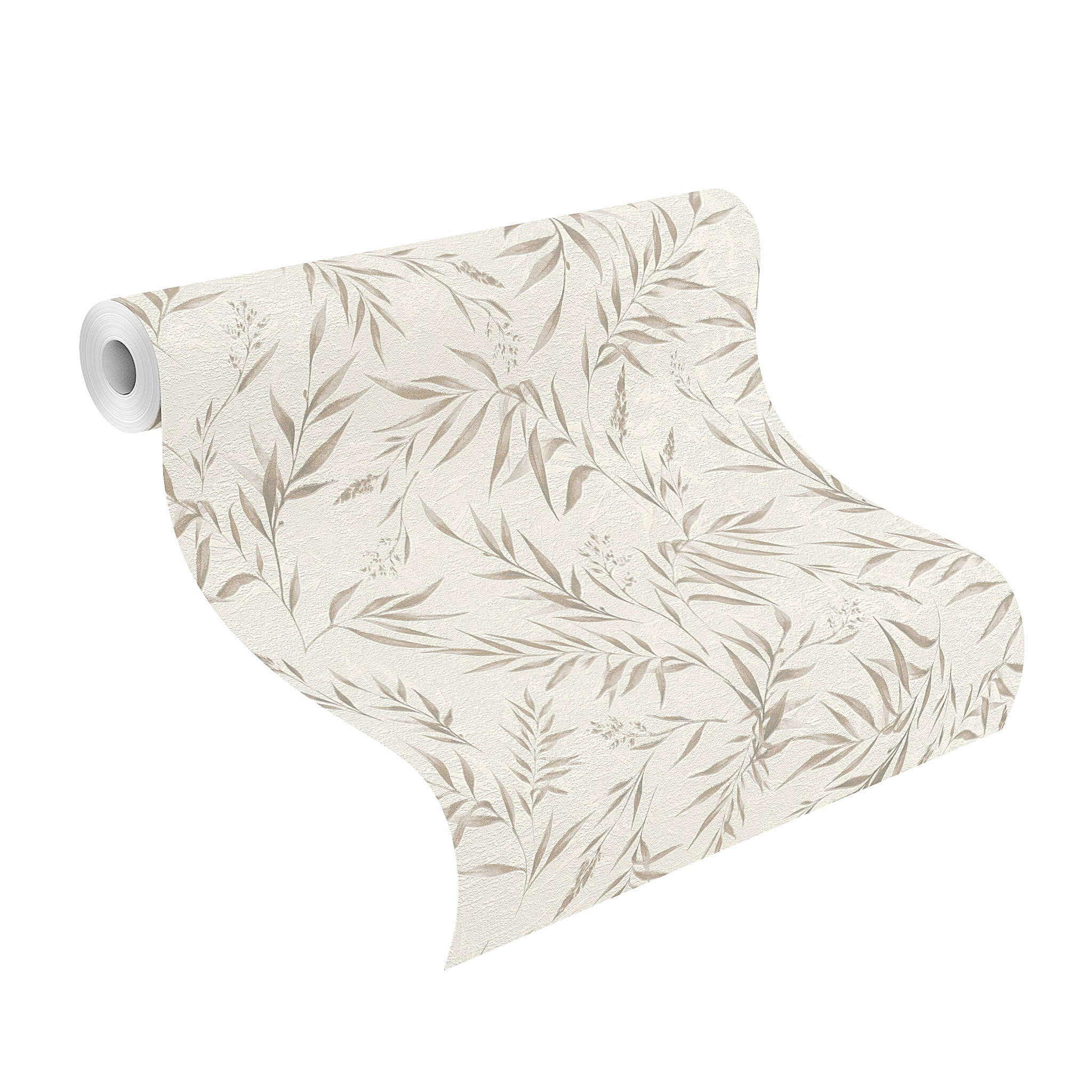 10-320725 Rolle abgerollt 1 Non-woven wallpaper in beige Selection Relief/non-woven 320725