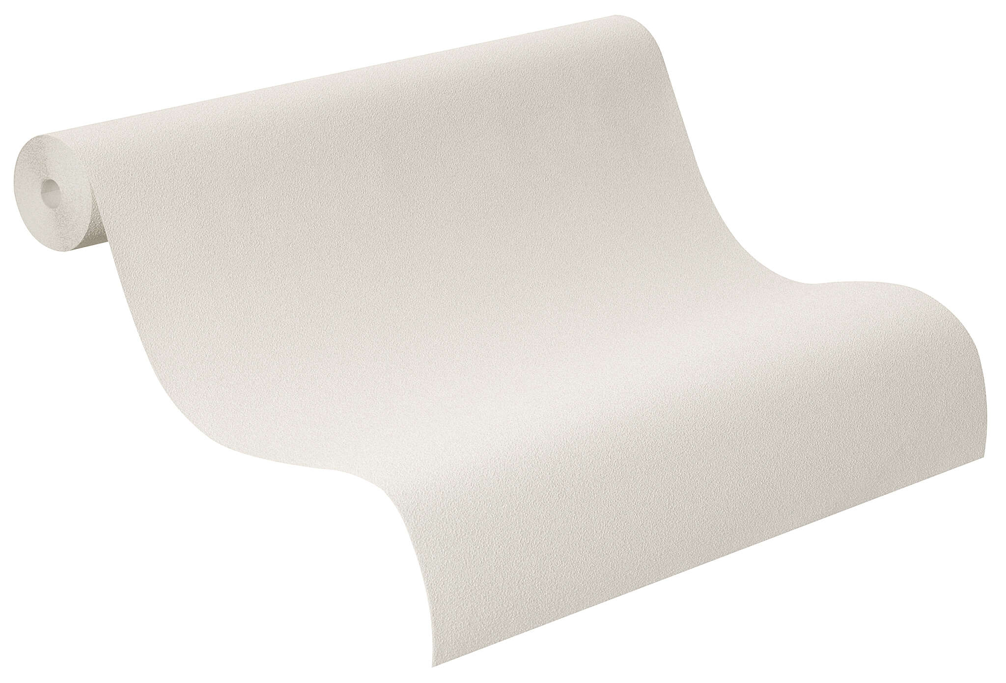 10-479423 Rolle abgerollt 1 Rollenabbildung mit Schlichte Vliestapete in neutralem Hellgrau mit sanft strukturierter Oberfläche