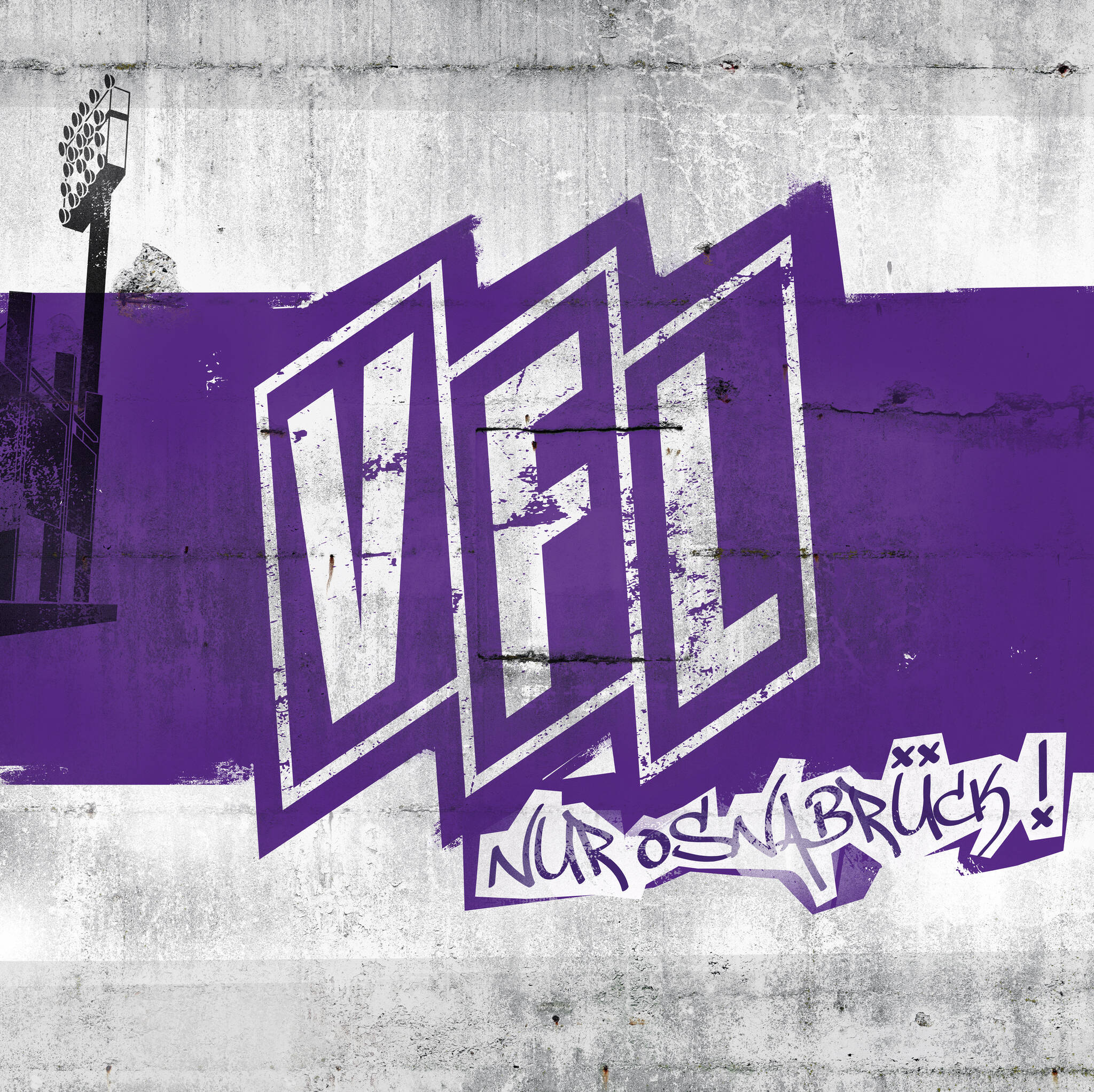 Fototapete mit Vfl Osnabrück Logo und Graffiti