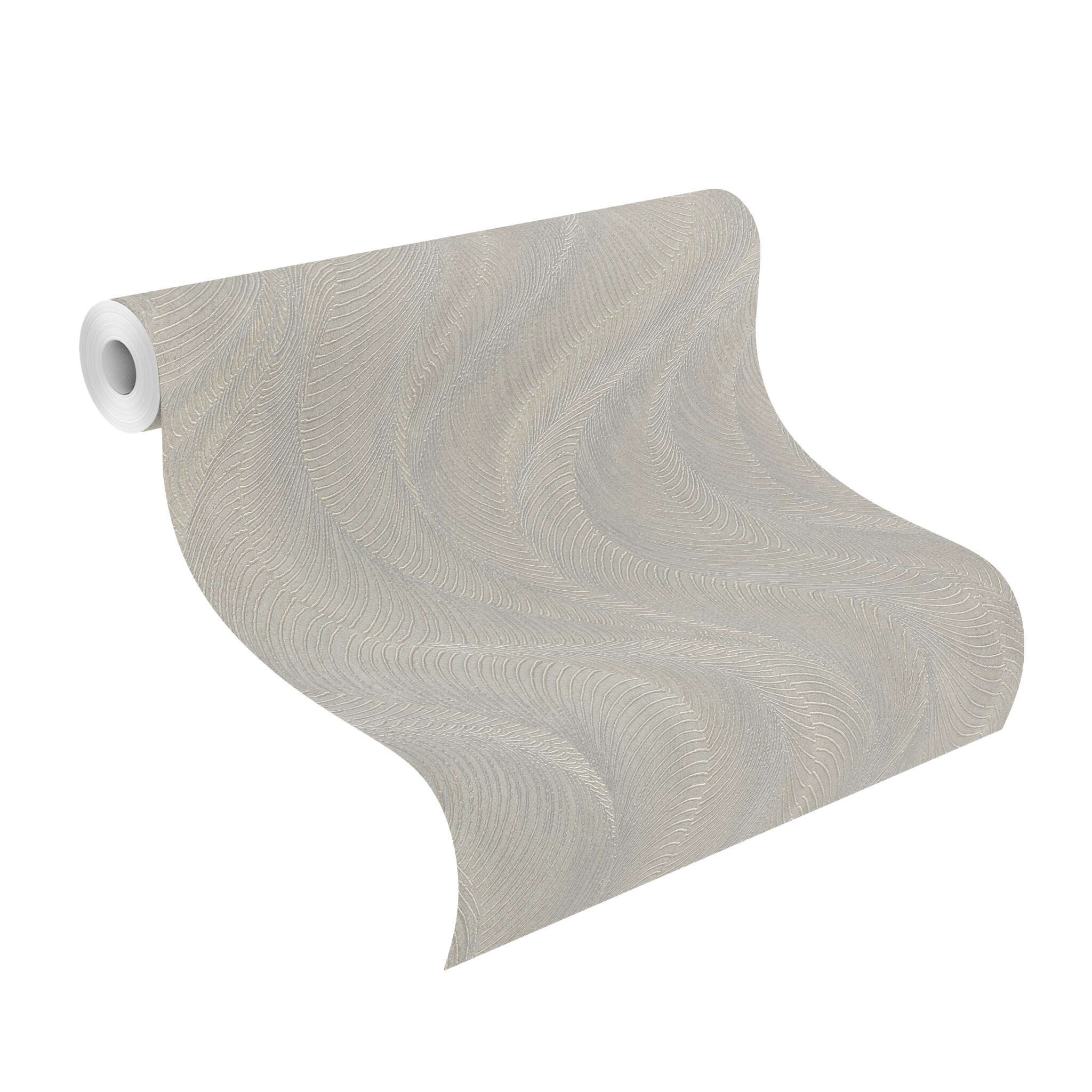 10-659634 Rolle abgerollt 1 Vliestapete in Silber Incanto 659634