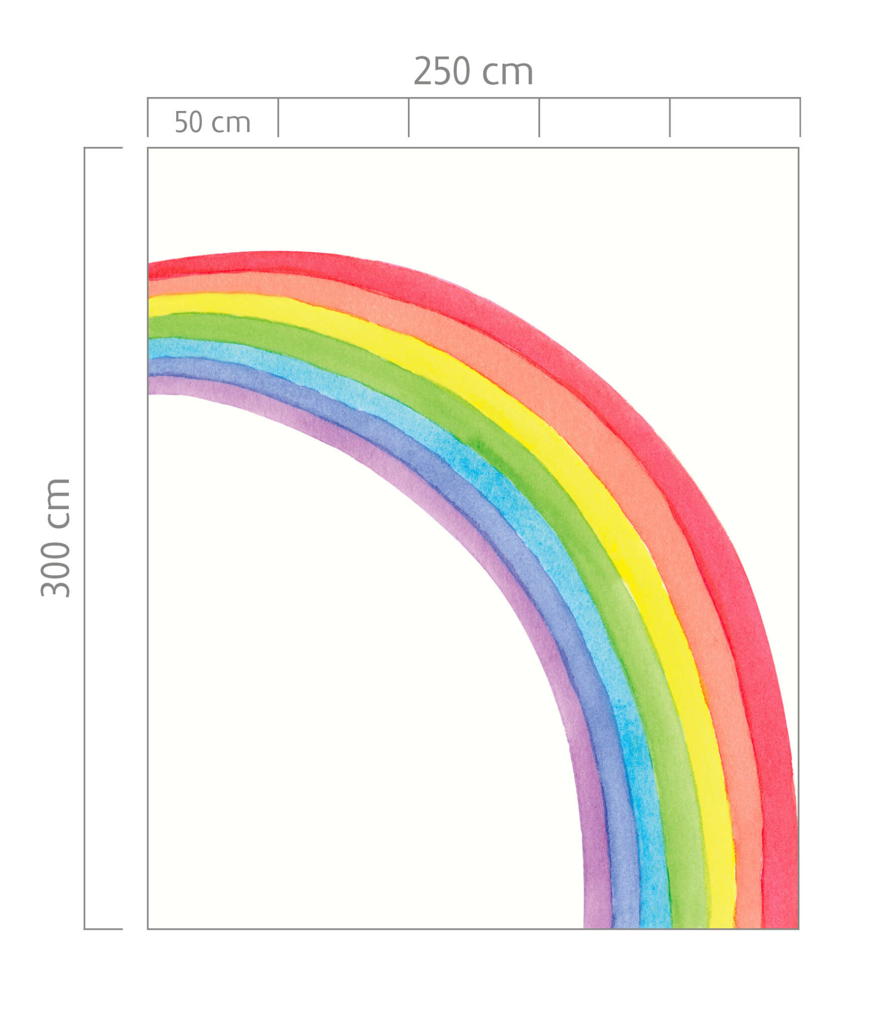 10-253252 Bildauschnitt 1 Bambino XIX photo wallpaper rainbow 253252