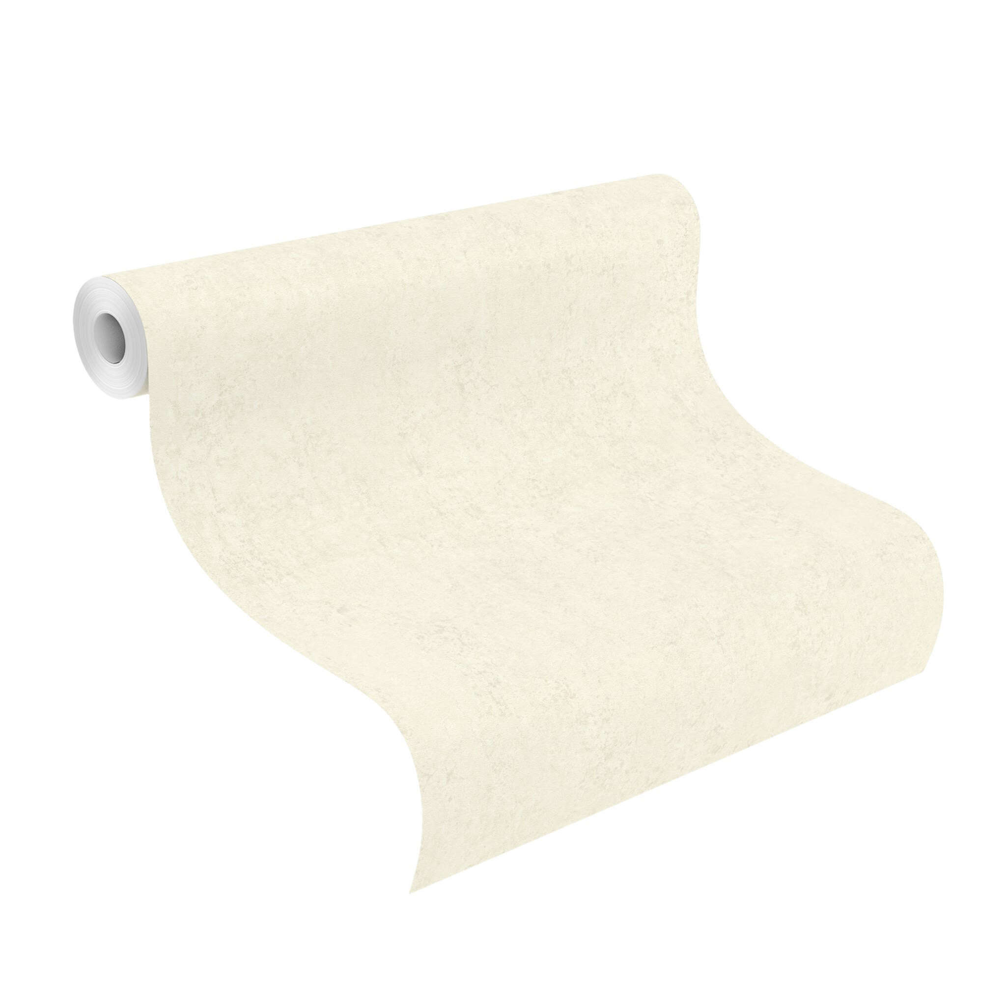 10-498417 Rolle abgerollt 1 Concrete-effect wallpaper in white Factory VI 498417
