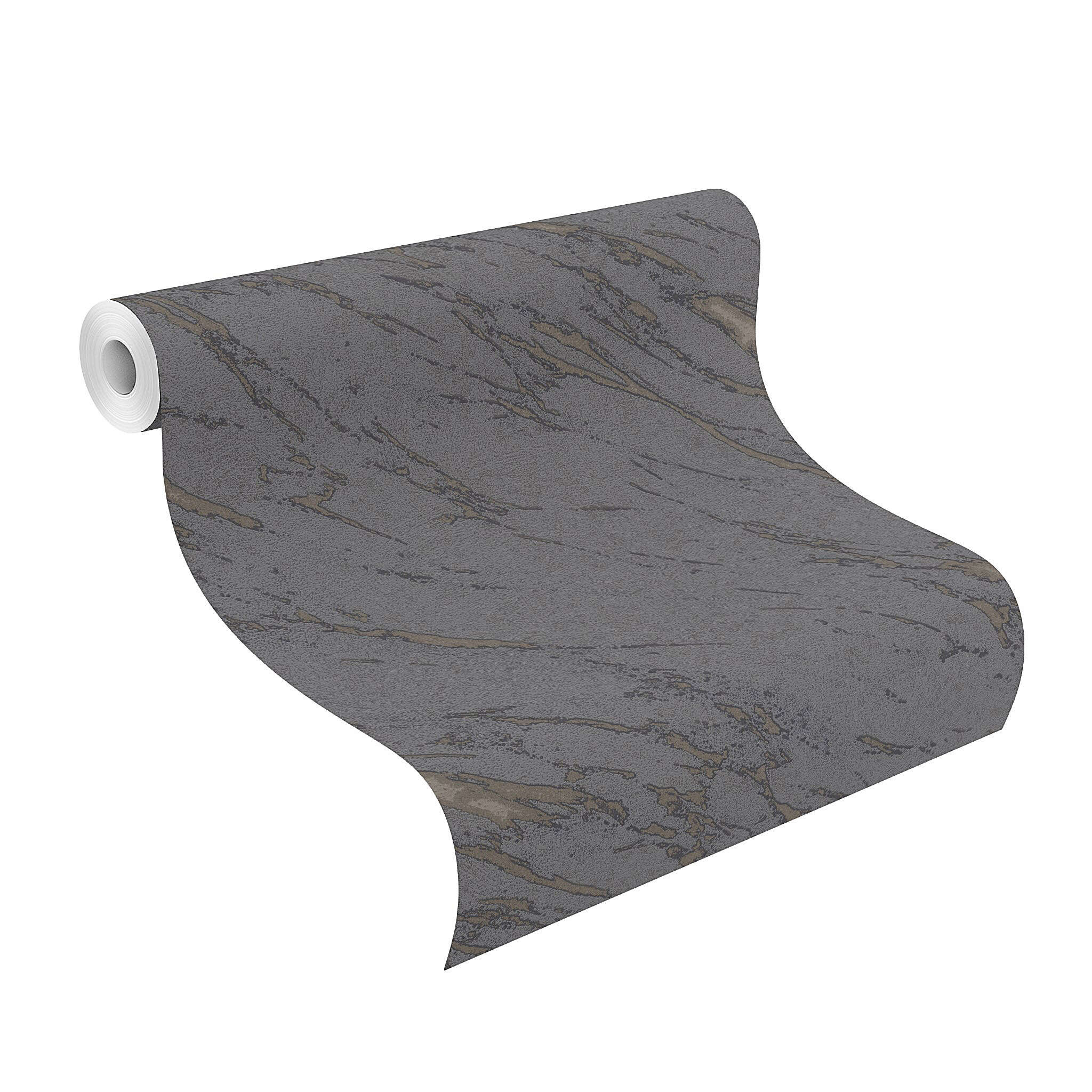 10-320923 Rolle abgerollt 1 Papier peint intissé en noir Selection Relief/Voile 320923